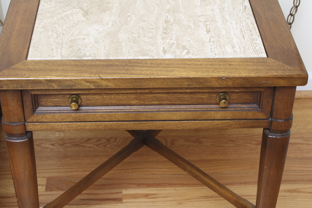 Pair of Sheraton Style Side Tables from Fine Furniture by Gordon's Inc.