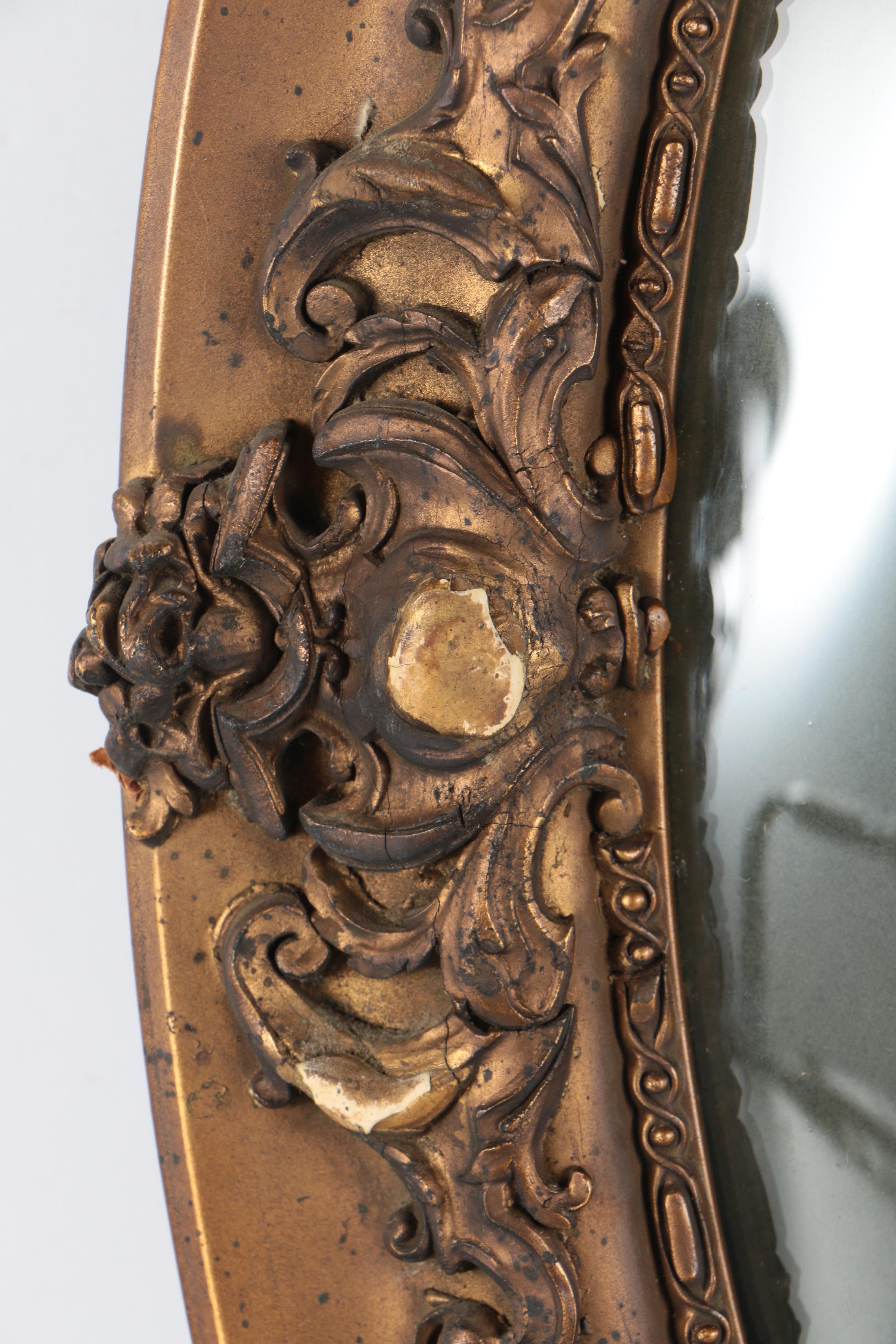 Antique Oval Cryayon Portrait Of A Graduate