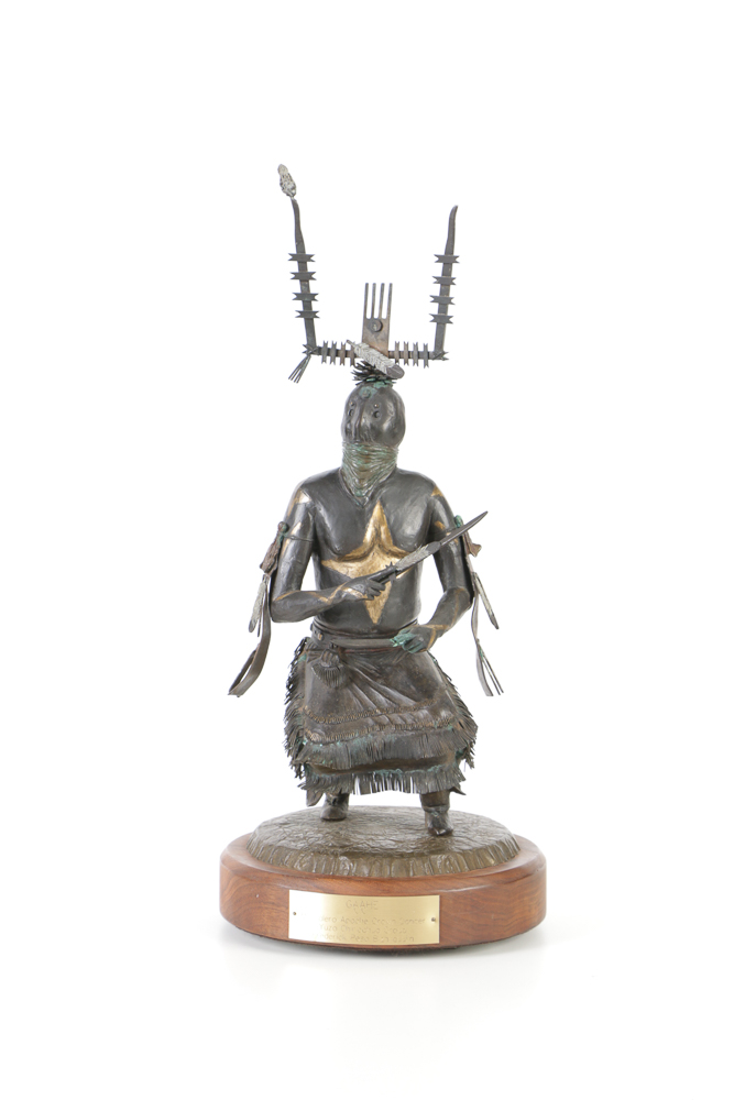 Frederick Peso Bizhiiquulin Limited Edition Copper Sculpture "Gaahe"