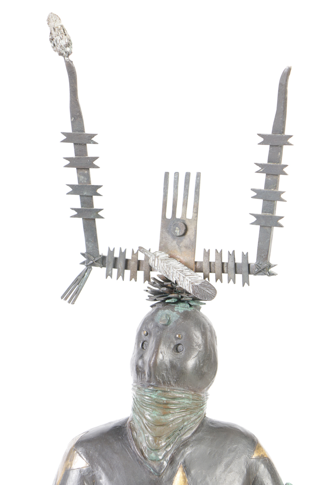 Frederick Peso Bizhiiquulin Limited Edition Copper Sculpture "Gaahe"