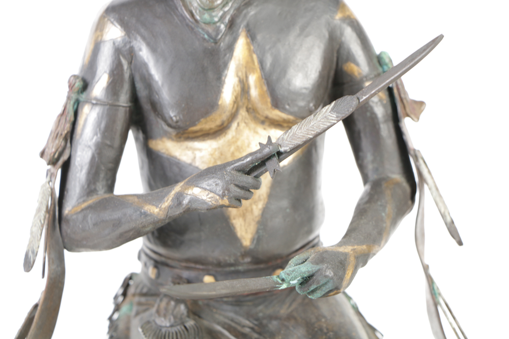 Frederick Peso Bizhiiquulin Limited Edition Copper Sculpture "Gaahe"