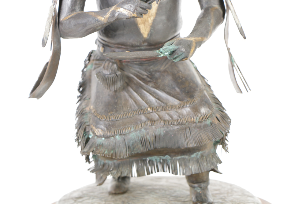 Frederick Peso Bizhiiquulin Limited Edition Copper Sculpture "Gaahe"