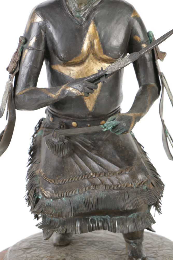 Frederick Peso Bizhiiquulin Limited Edition Copper Sculpture "Gaahe"