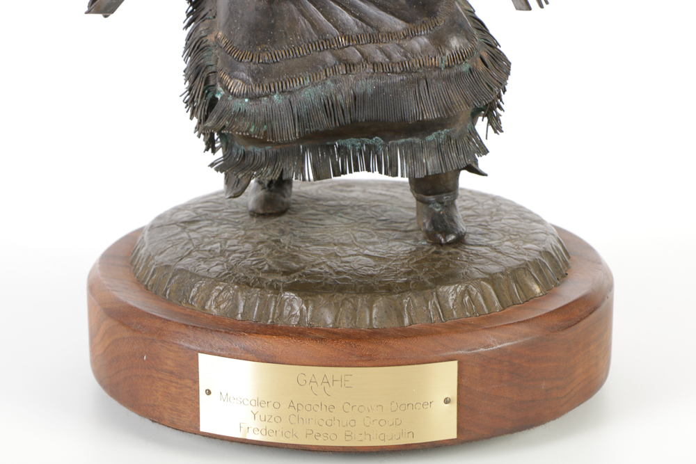 Frederick Peso Bizhiiquulin Limited Edition Copper Sculpture "Gaahe"