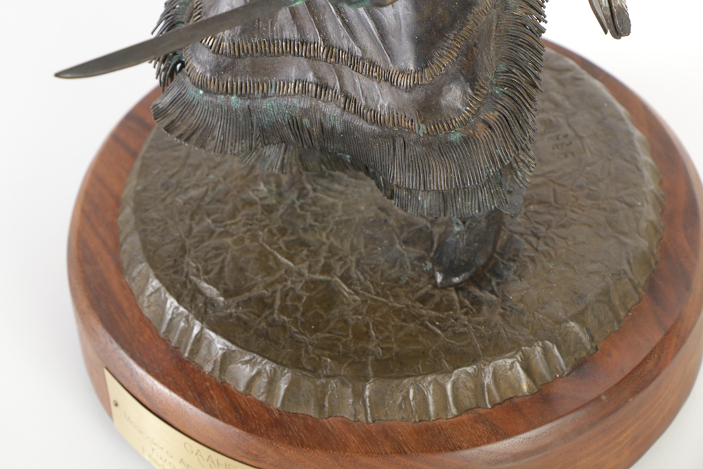 Frederick Peso Bizhiiquulin Limited Edition Copper Sculpture "Gaahe"