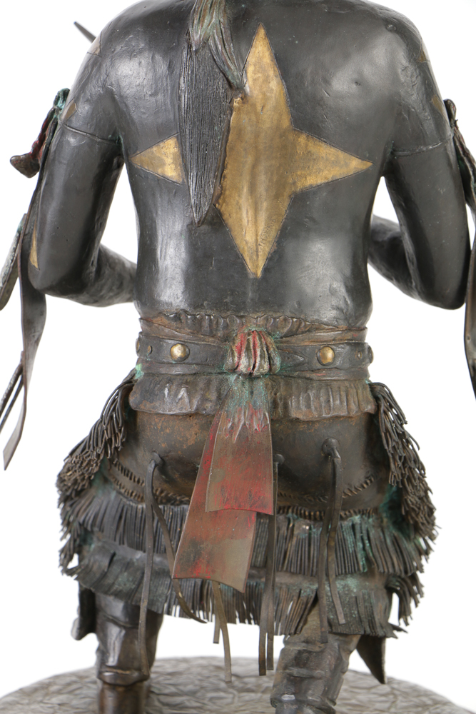 Frederick Peso Bizhiiquulin Limited Edition Copper Sculpture "Gaahe"