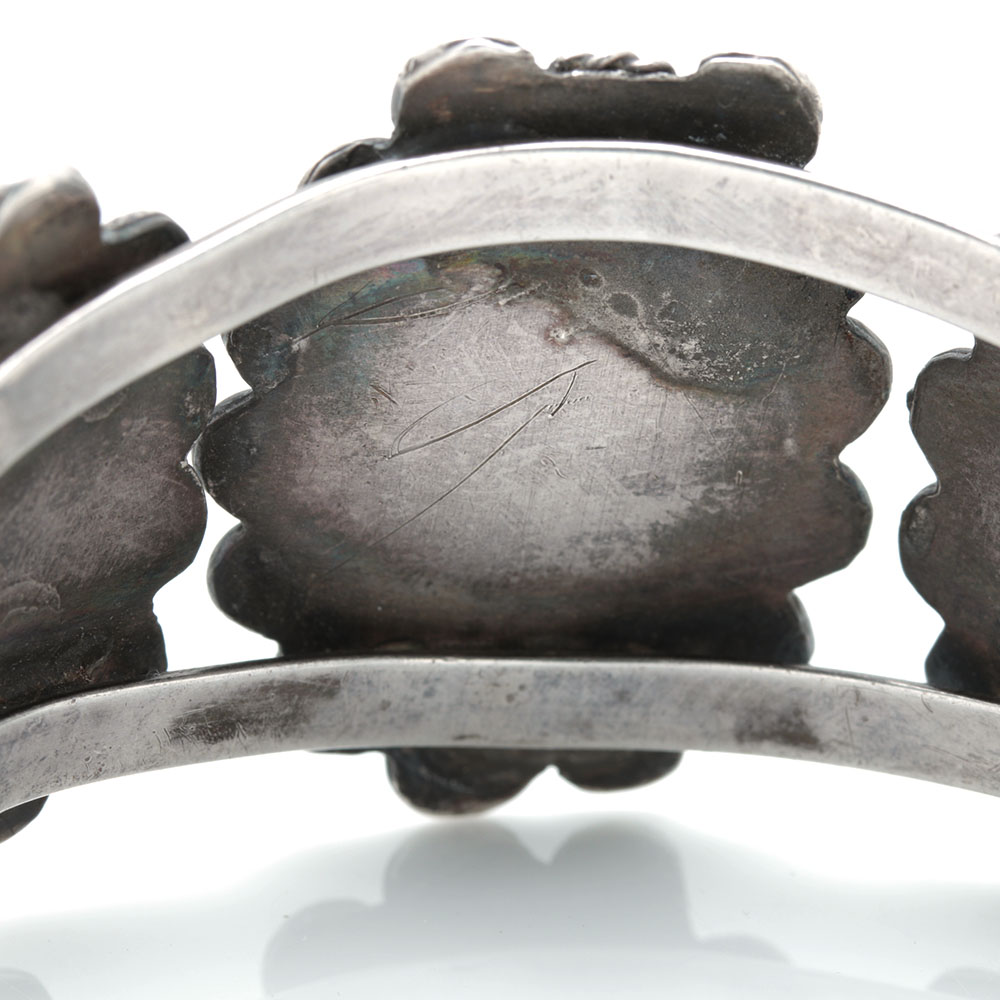 Navajo Style Sterling Silver Turquoise Cuff Bracelet