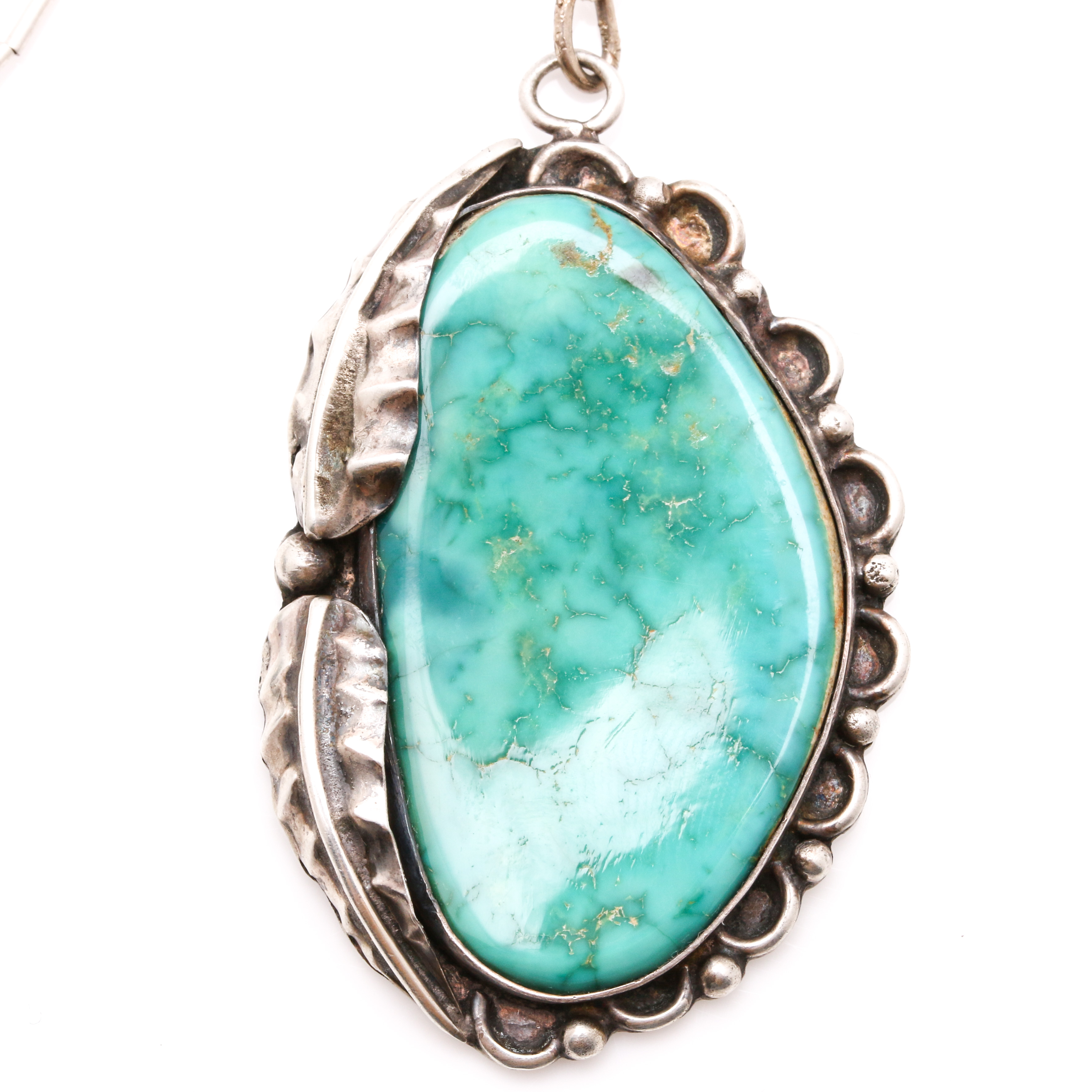 Navajo Sterling Silver Turquoise Pendants by James Boyd, Clyde Begay, and Irma Ignacio