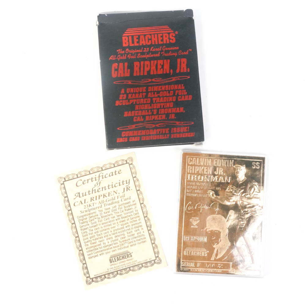 Cal Ripken, Jr. Gold Foil Trading Cards and Collectibles
