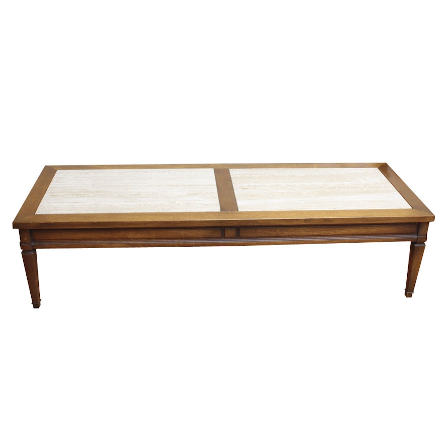 French Provincial Style Walnut Coffee Table