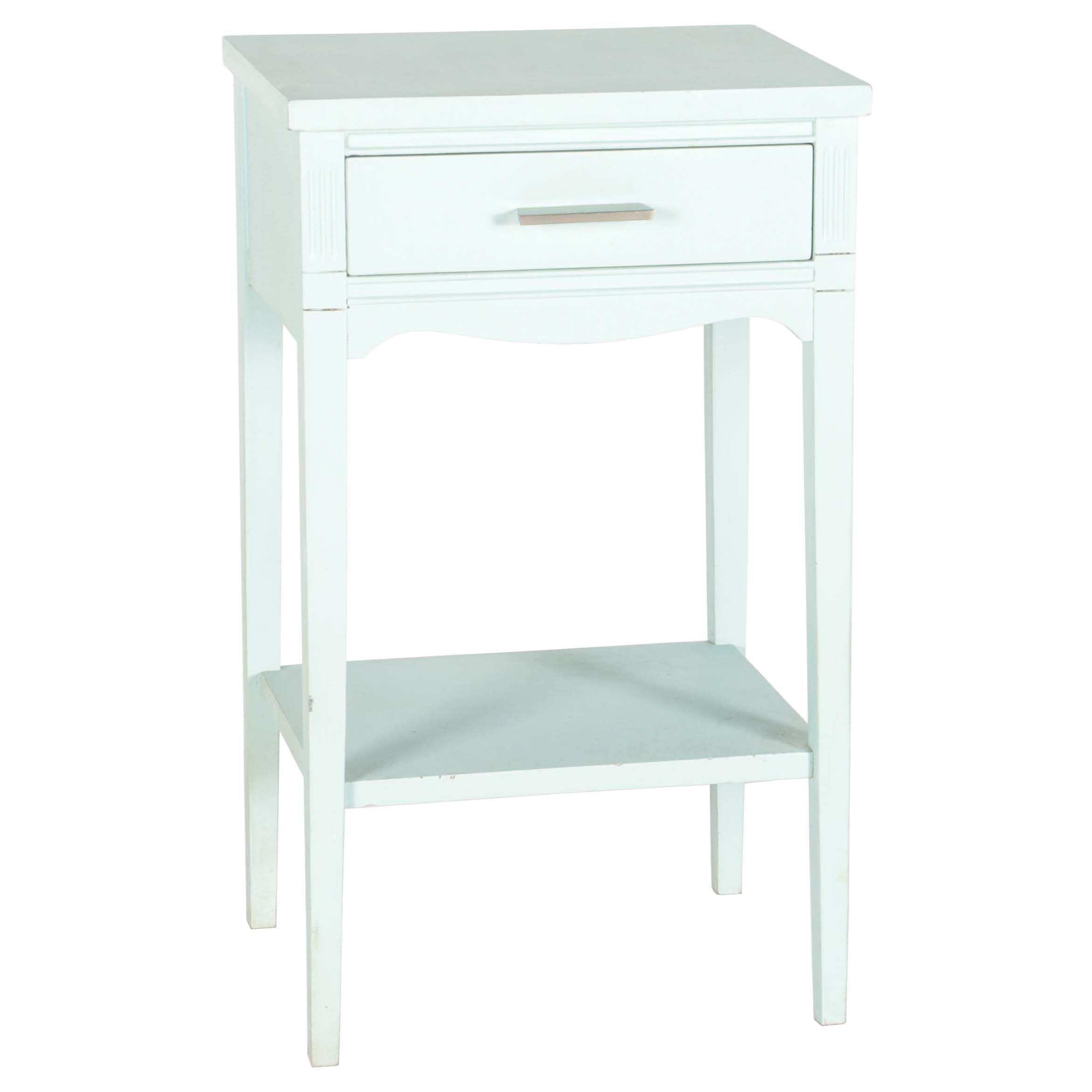 Light Blue Painted Nightstand