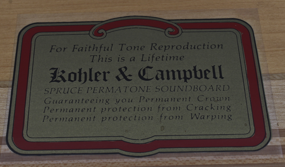 Kohler & Campbell Console Piano