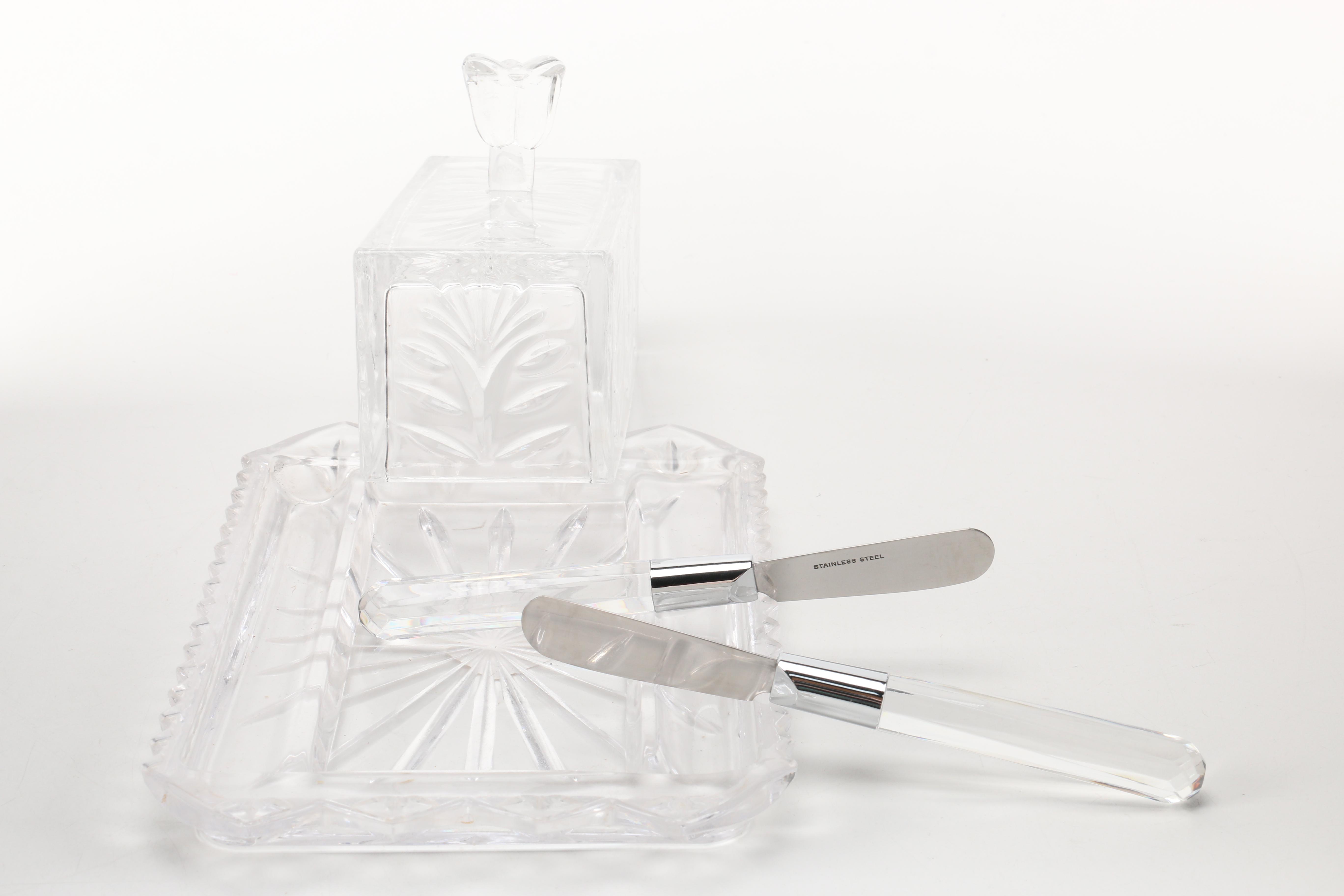 Crystal Serveware Including Fifth Avenue Limited