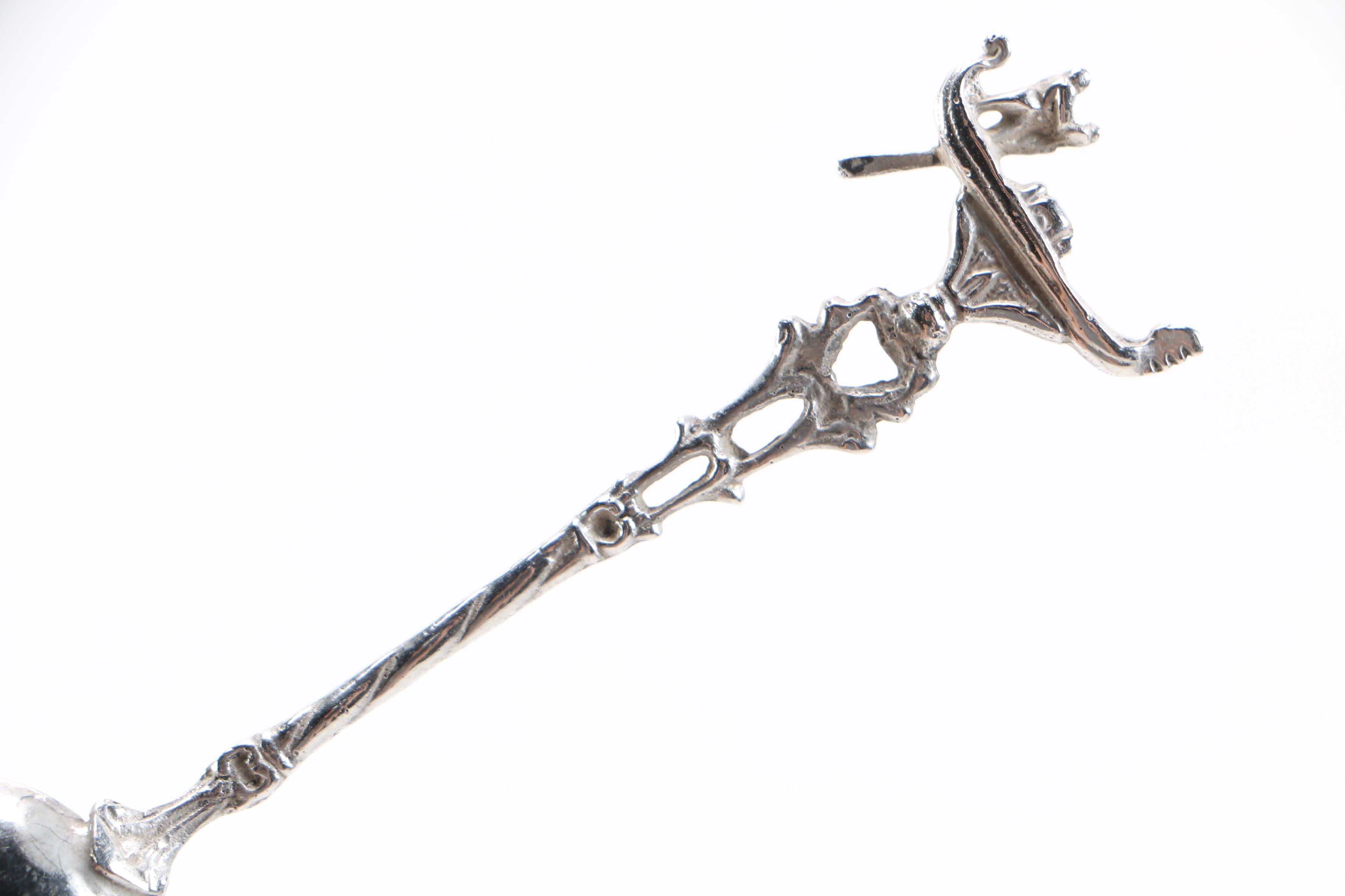 Assortment of 800 Silver Souvenir Spoons