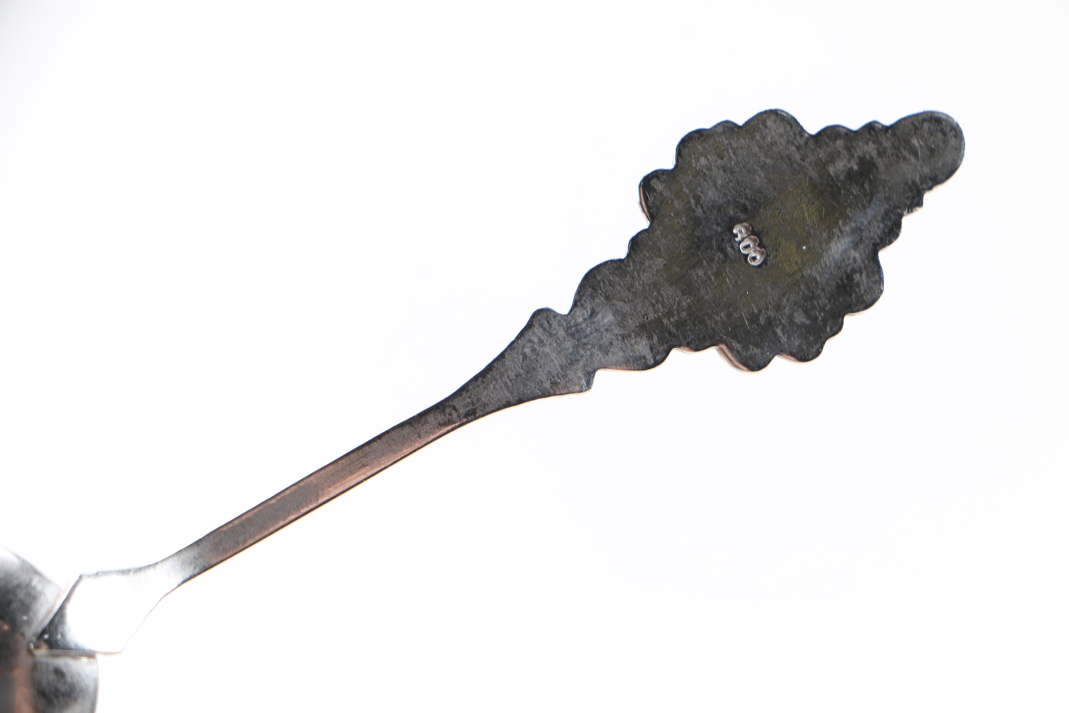 Assortment of 800 Silver Souvenir Spoons