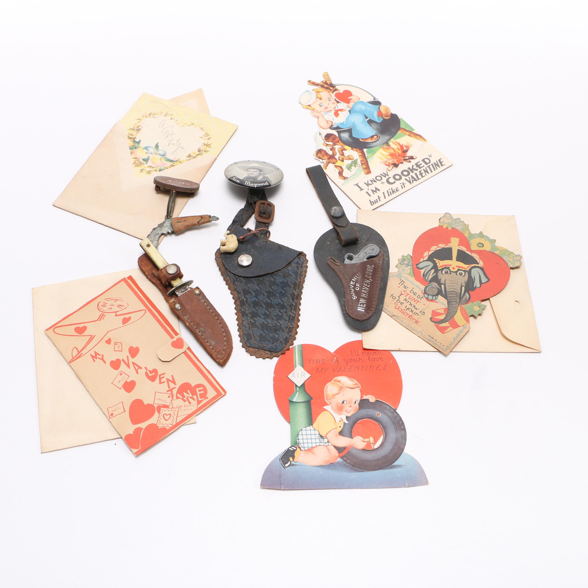 Miniature Toys and Vintage Greeting Cards