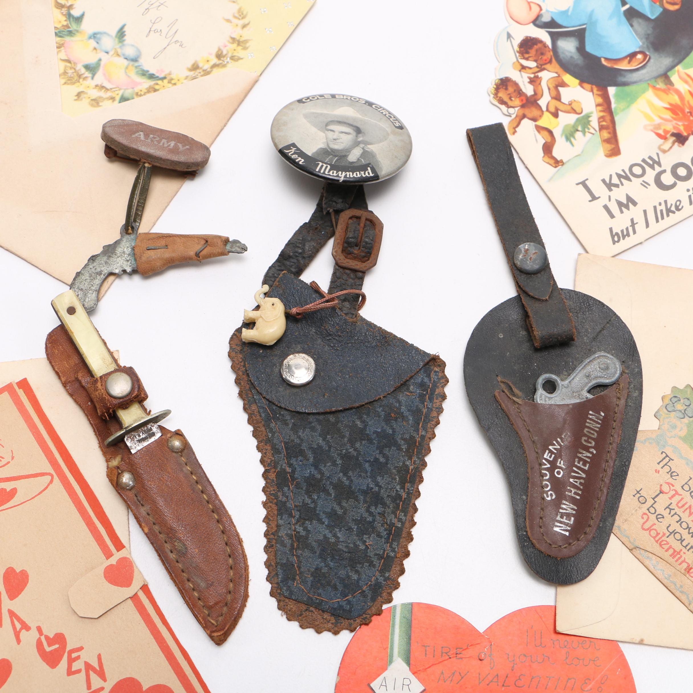 Miniature Toys and Vintage Greeting Cards