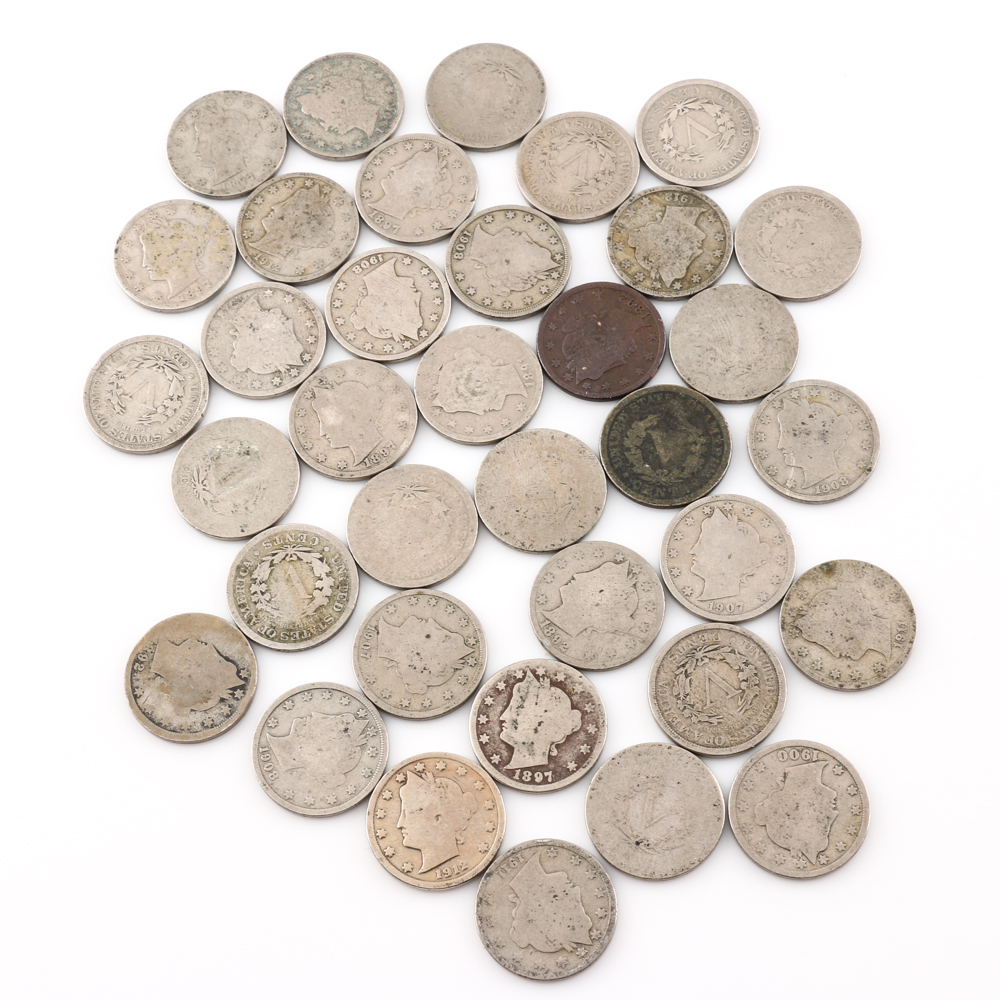 Group of 56 Various Liberty Nickels