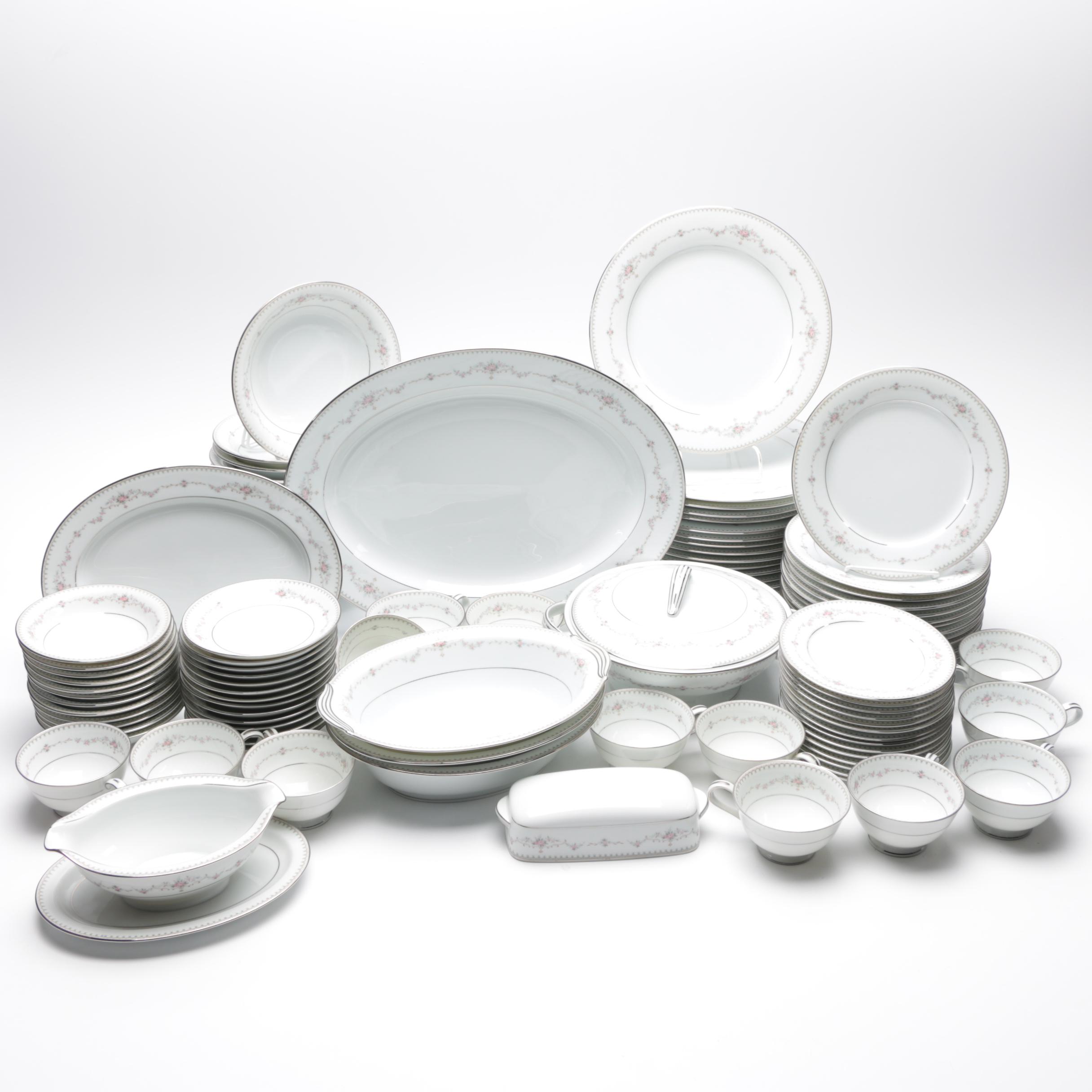 Noritake "Fairmont" Porcelain Dinner Service Circa 1960-86
