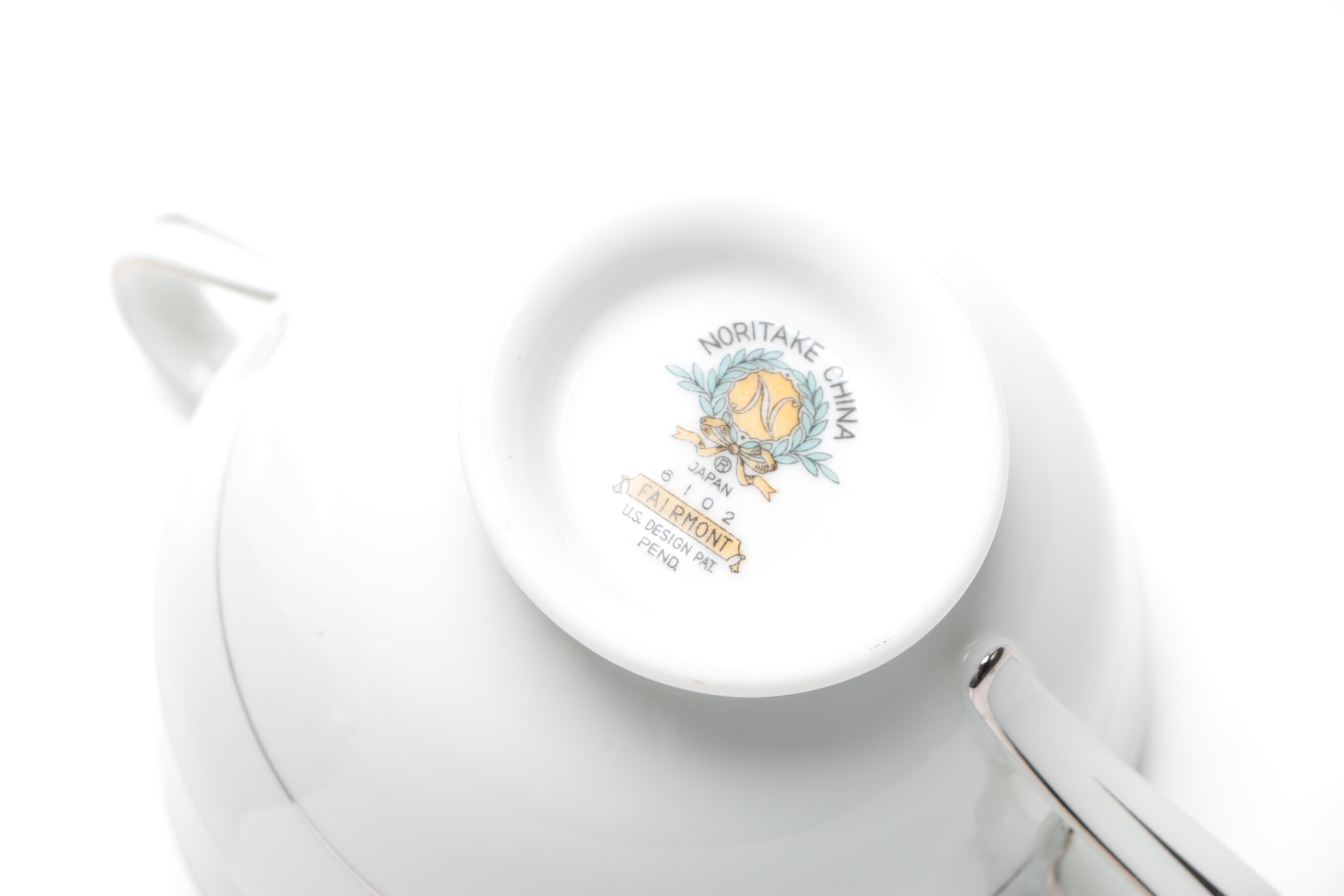 Noritake "Fairmont" Porcelain Dinner Service Circa 1960-86