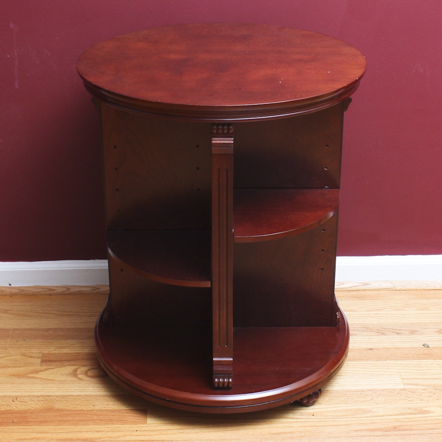 Mahogany Stained Rotating Stand