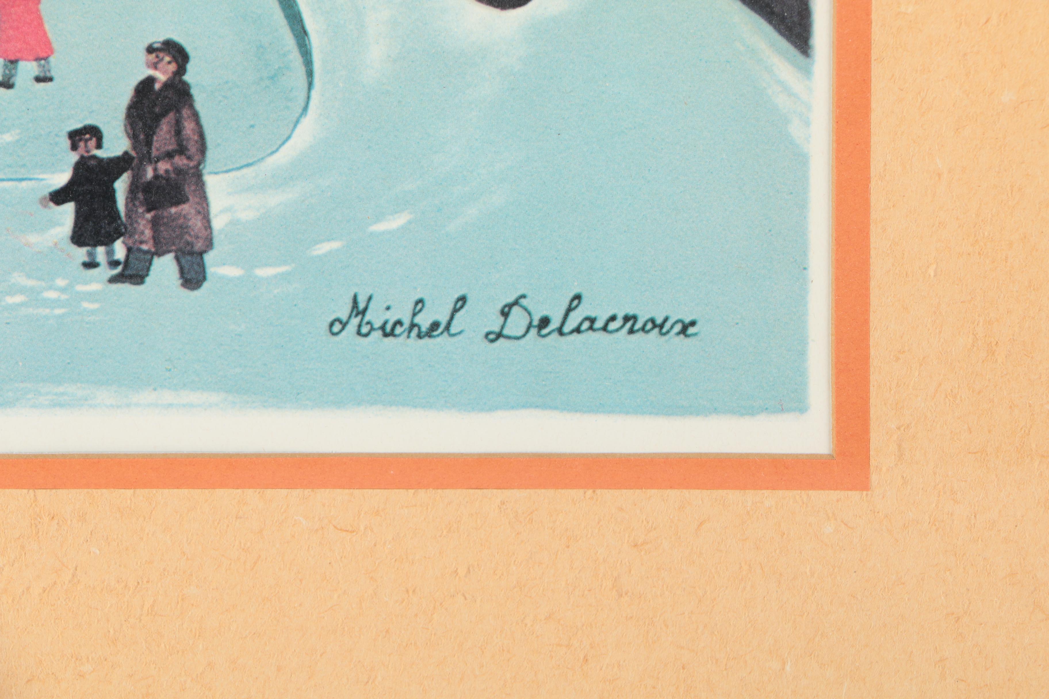 Offset Lithograph After "Place Furstenburg" By Michel Delacroix