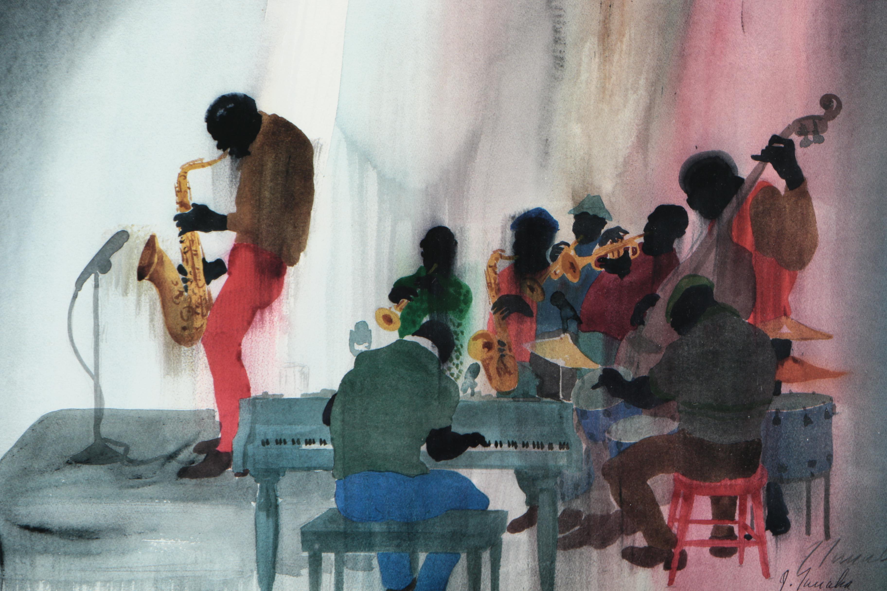 After Jim Tanaka Offset Lithograph "Stompin' At The Savoy"