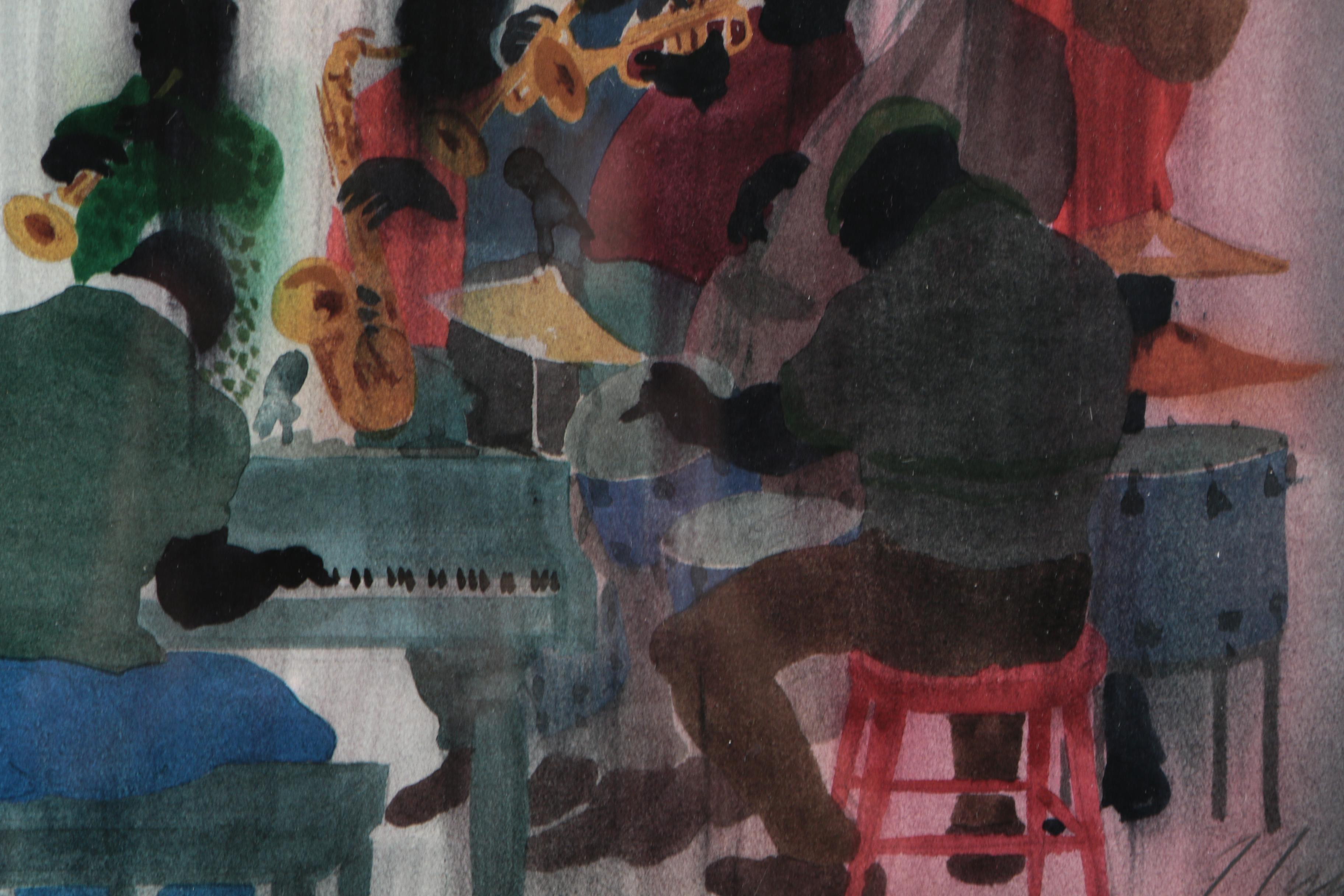 After Jim Tanaka Offset Lithograph "Stompin' At The Savoy"