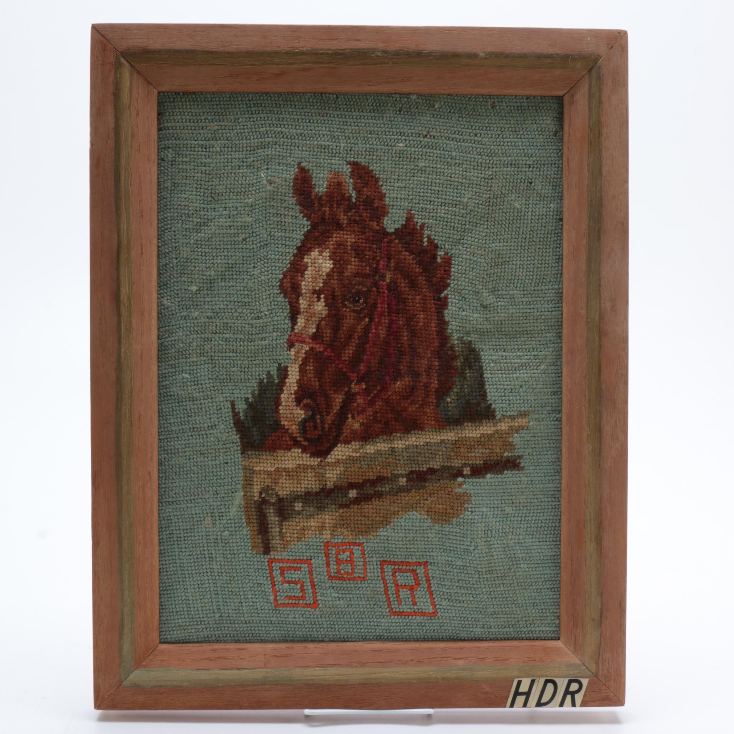 Needlepoint Portrait of a Horse
