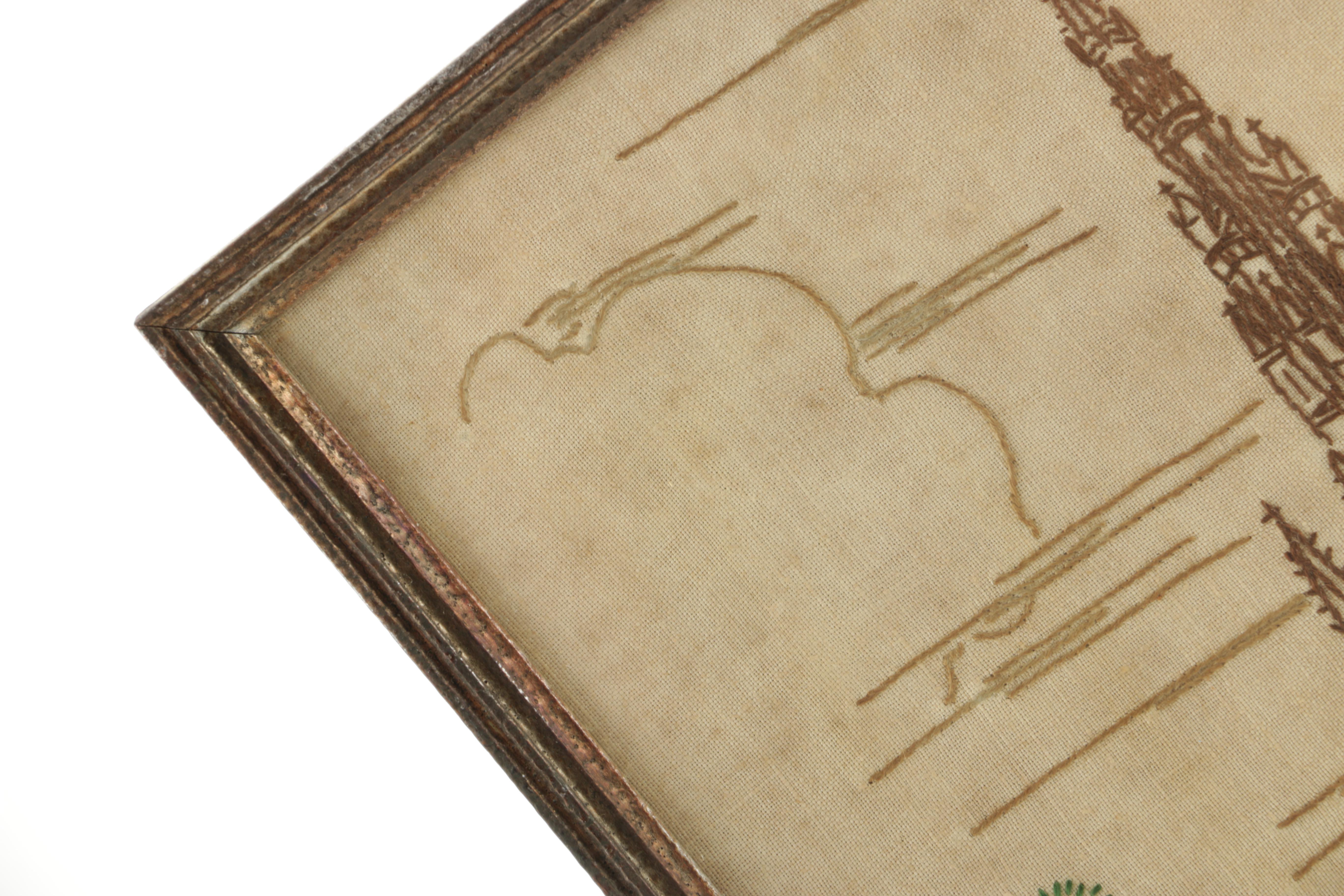 Needlepoint of The Albert Memorial in Kensington Gardens