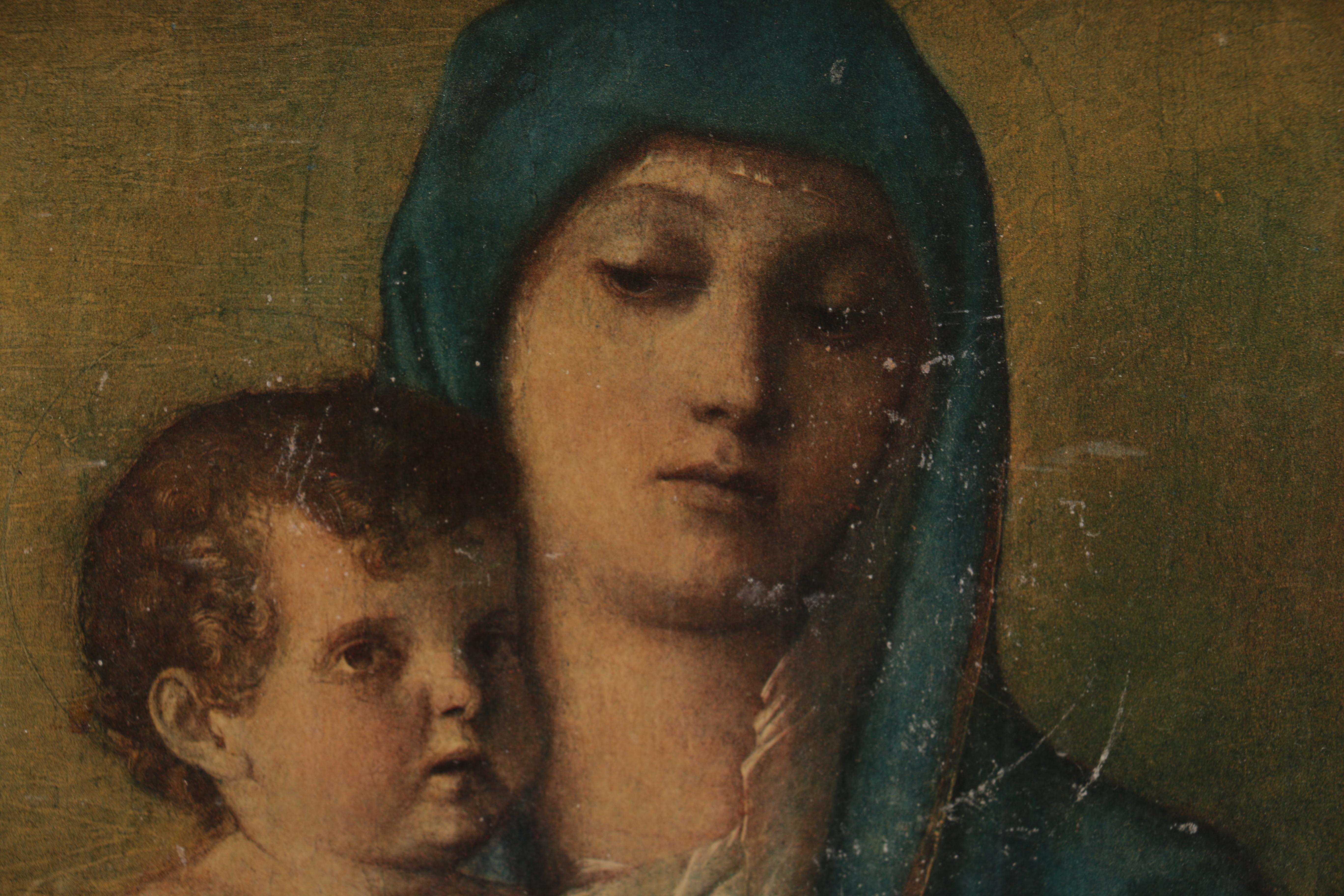Giclee on Panel After Giovanni Bellini "Madonna of the Small Trees"