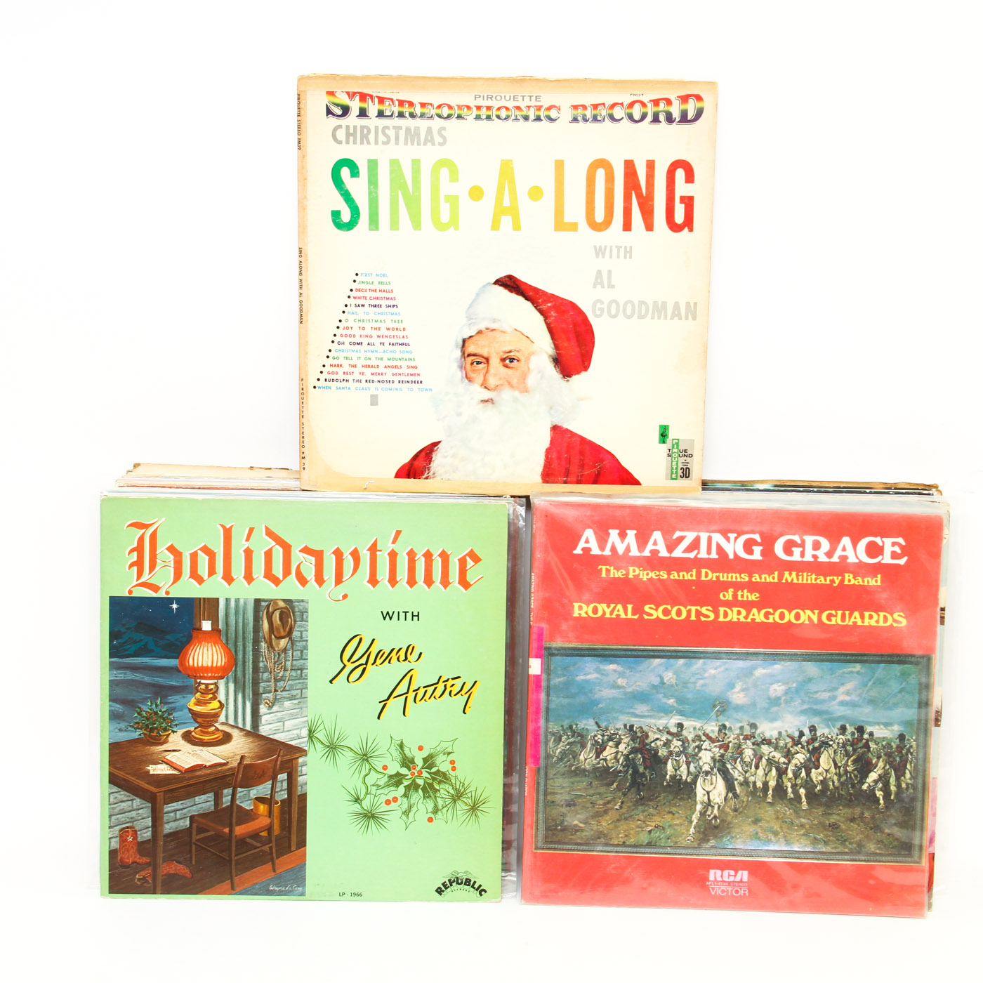 Assortment of Vintage Religious & Christmas Albums