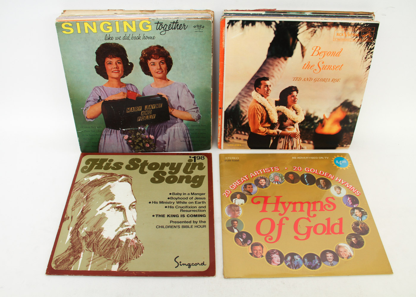 Assortment of Vintage Religious & Christmas Albums