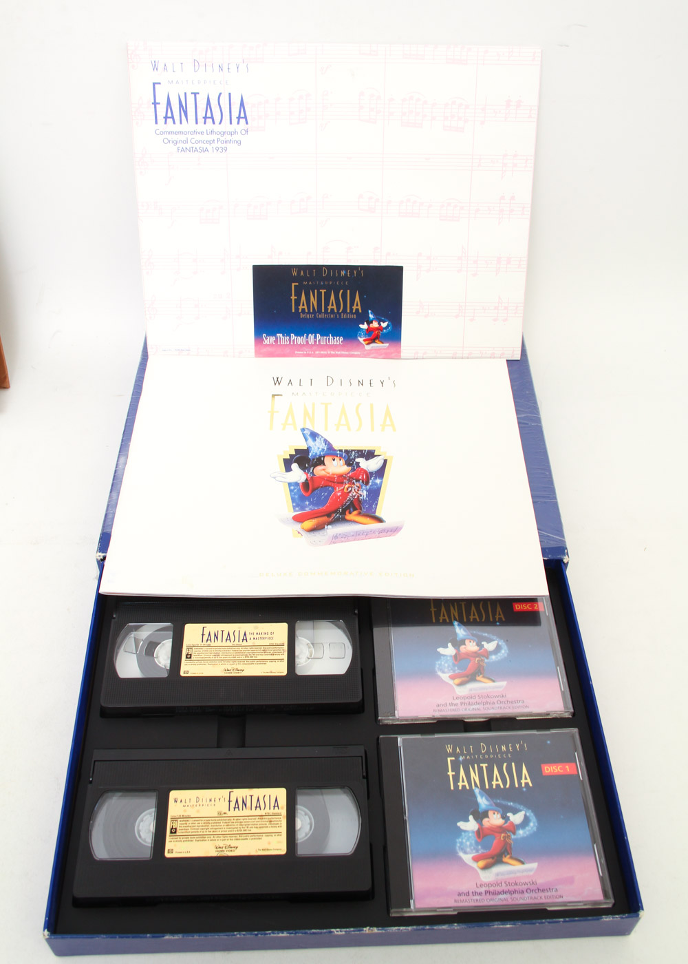 Pair of Limited Edition Disney Masterpiece VHS Sets with Certificates of Authenticity