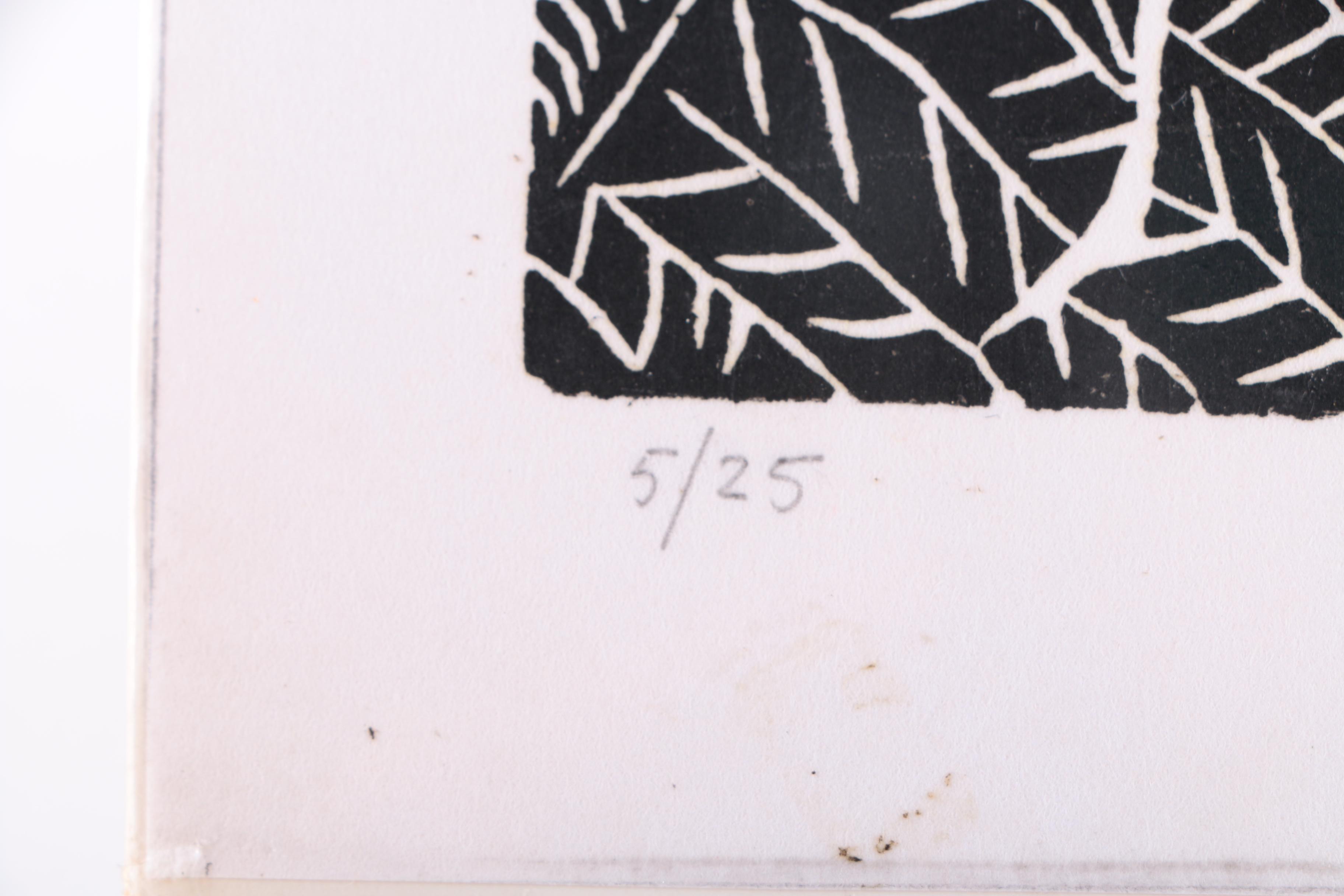 Norman Strike Limited Edition Linocut "Oh, Lord (Won't you buy me a Mercedes Benz)..."