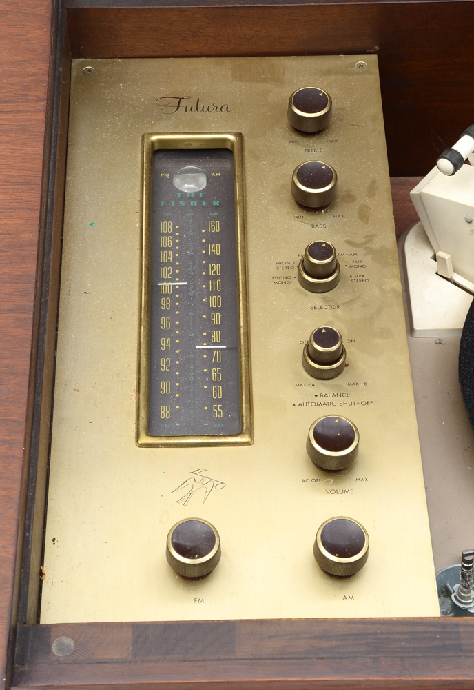 Vintage Fisher Radio Walnut Console Stereo