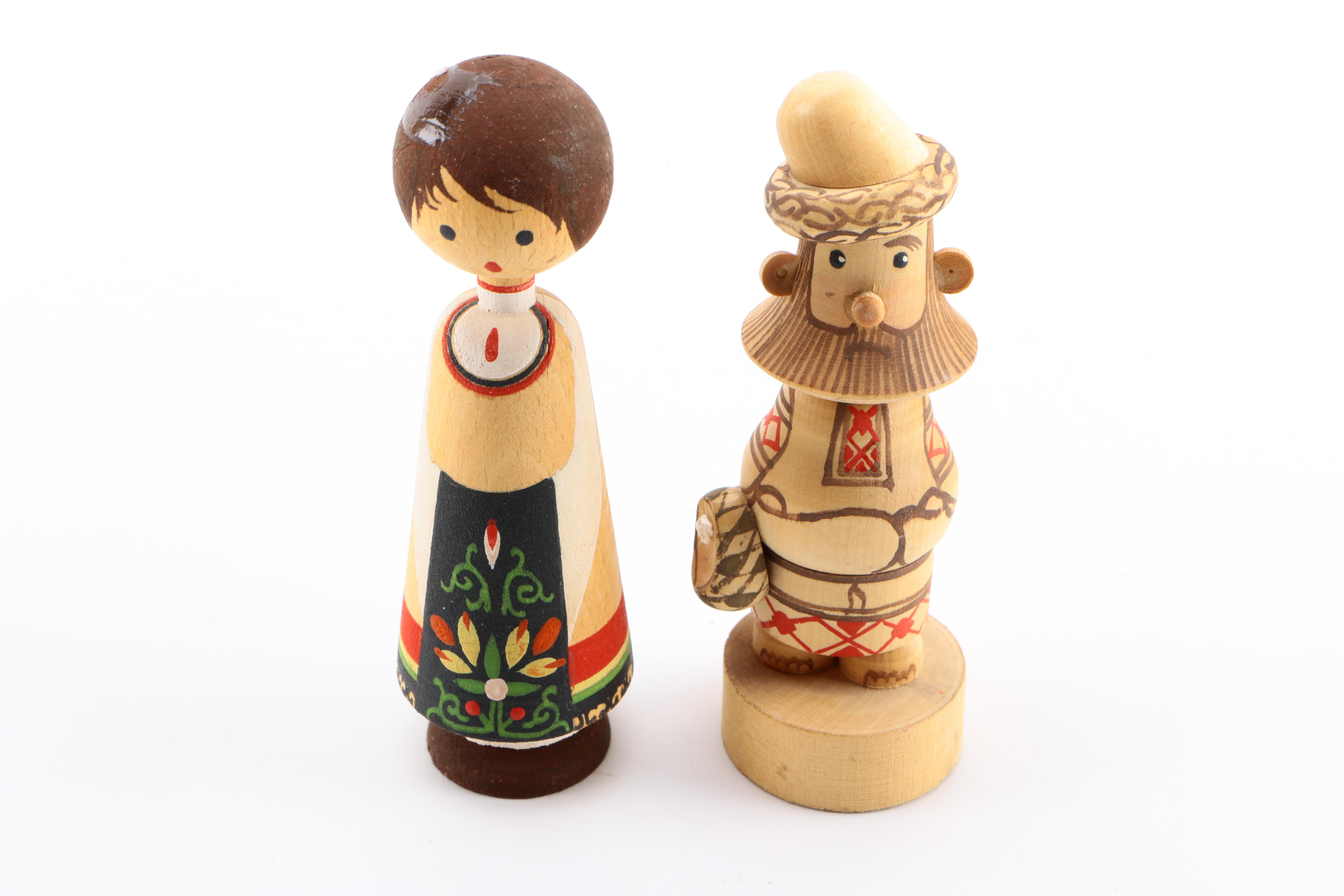 Selection of  Wooden Figurines