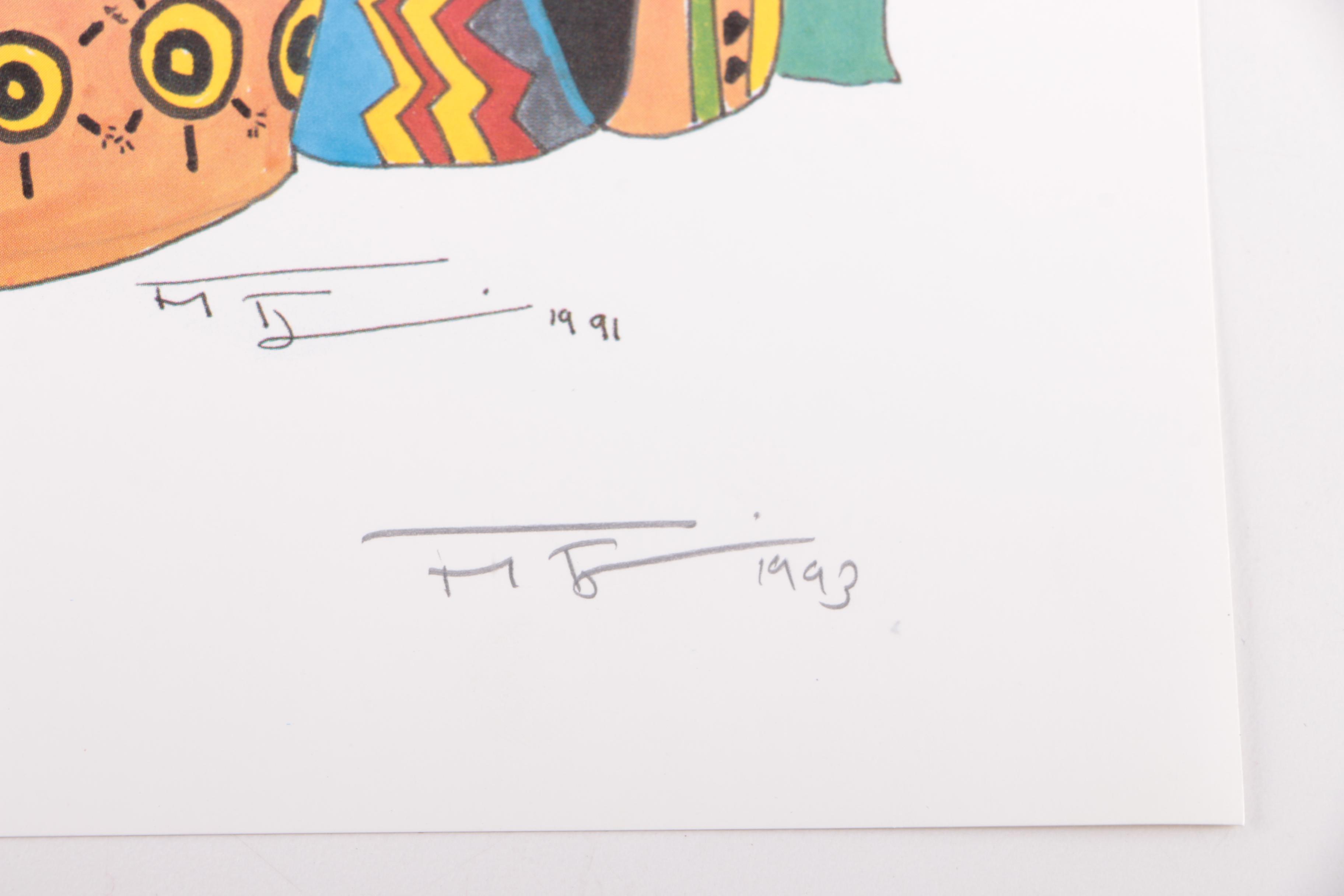 Frank Frazier Limited Edition Portfolio of Offset Lithograph Prints on Paper "Visions in Black: The Aisha"