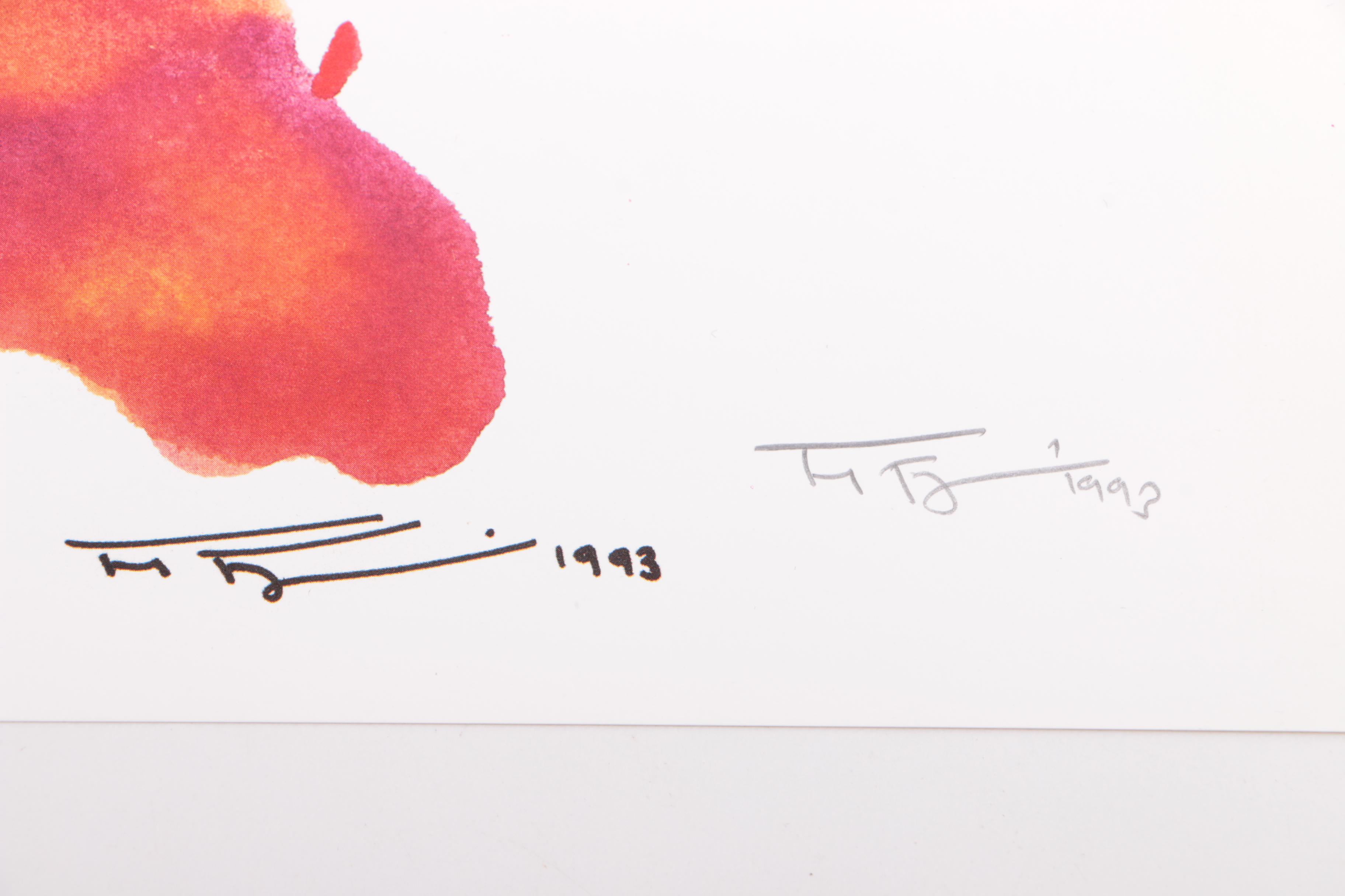 Frank Frazier Limited Edition Portfolio of Offset Lithograph Prints on Paper "Visions in Black: The Aisha"