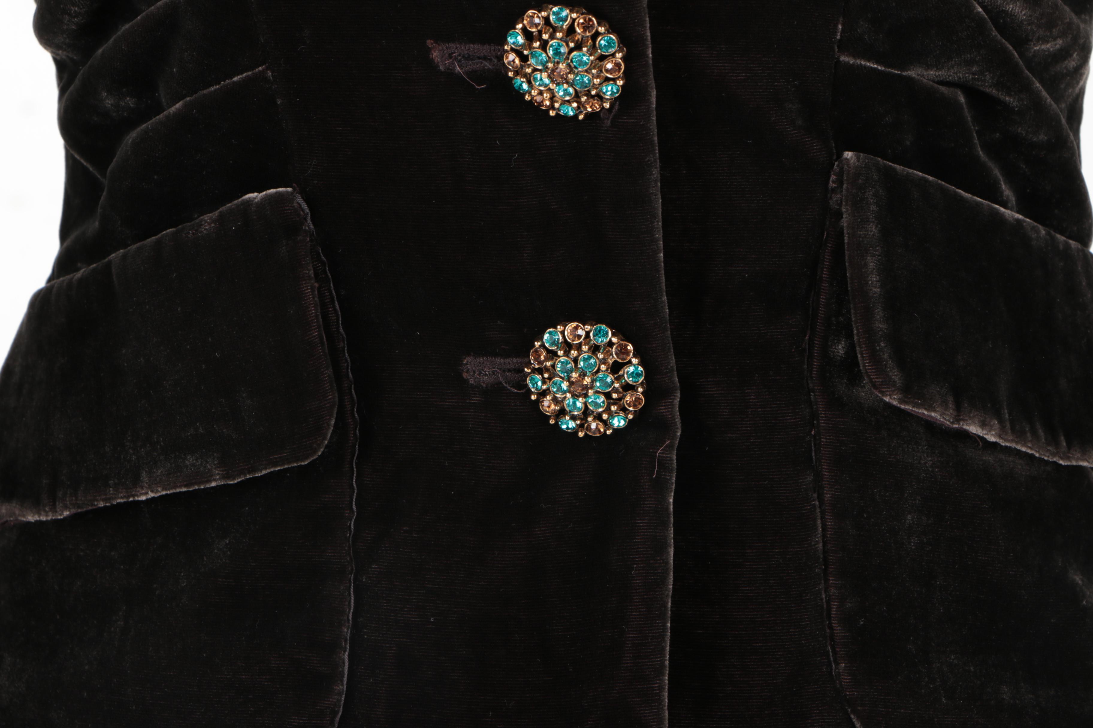 Women's Kay Unger New York Black Velvet Jacket
