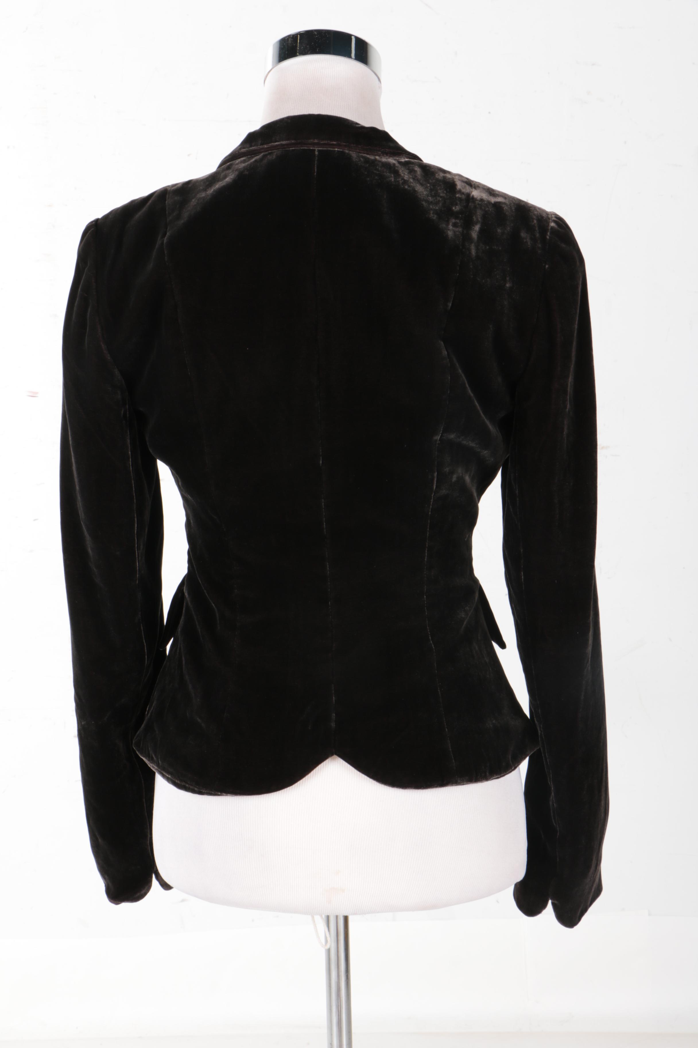 Women's Kay Unger New York Black Velvet Jacket