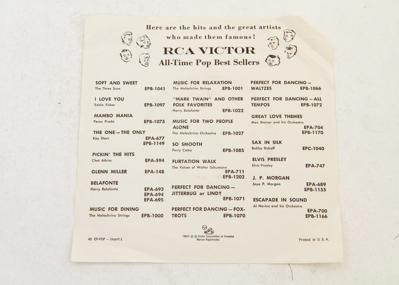 "Best of Belafonte" Ten 45rpm Record Set