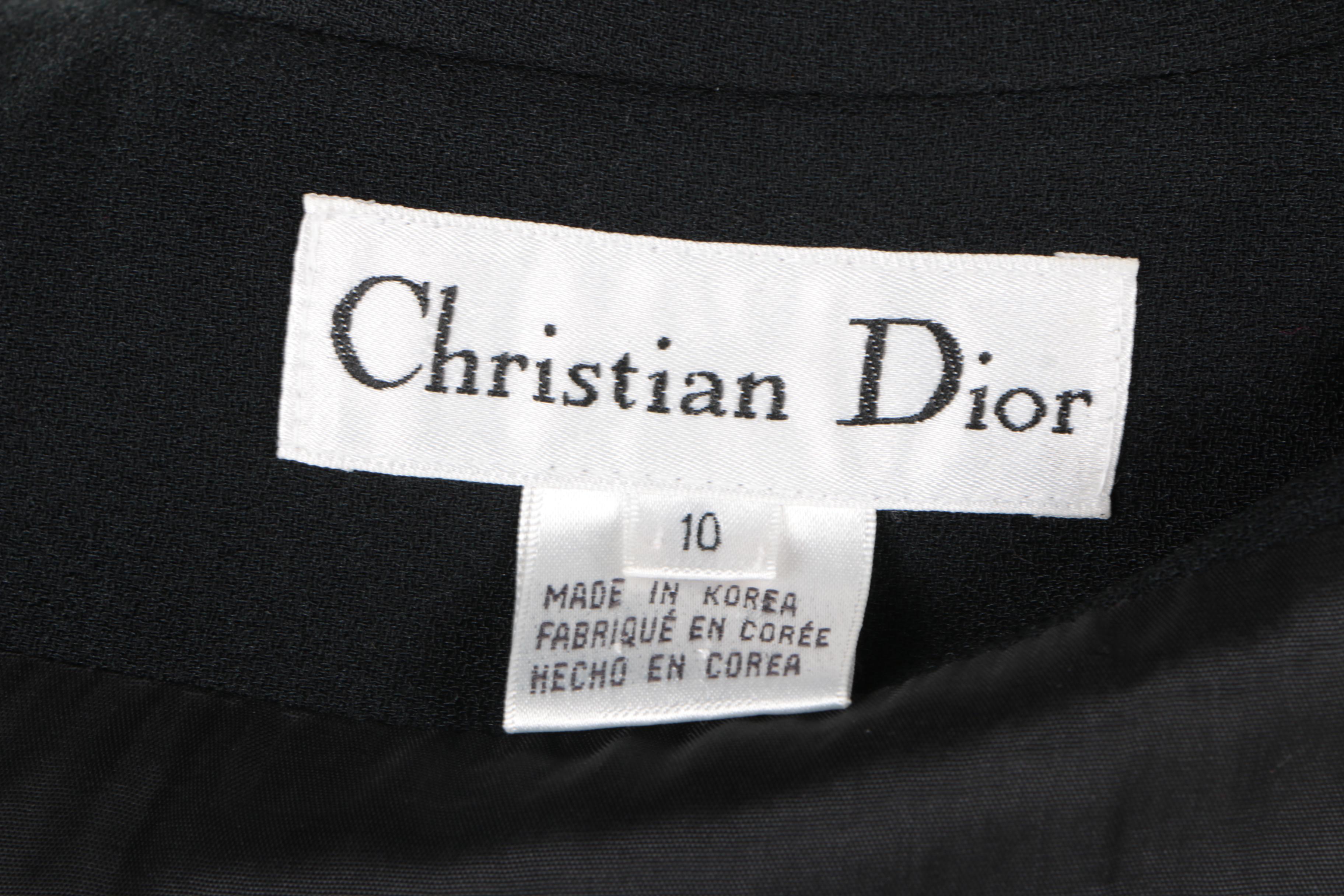 Christian Dior Black Women's Tuxedo Style Blazer