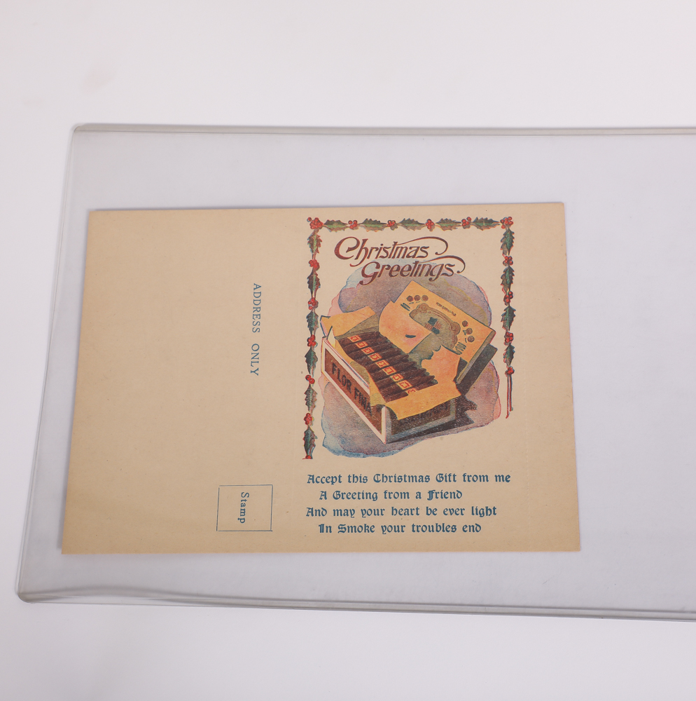 Antique Christmas Greeting Cards & Cigar Label