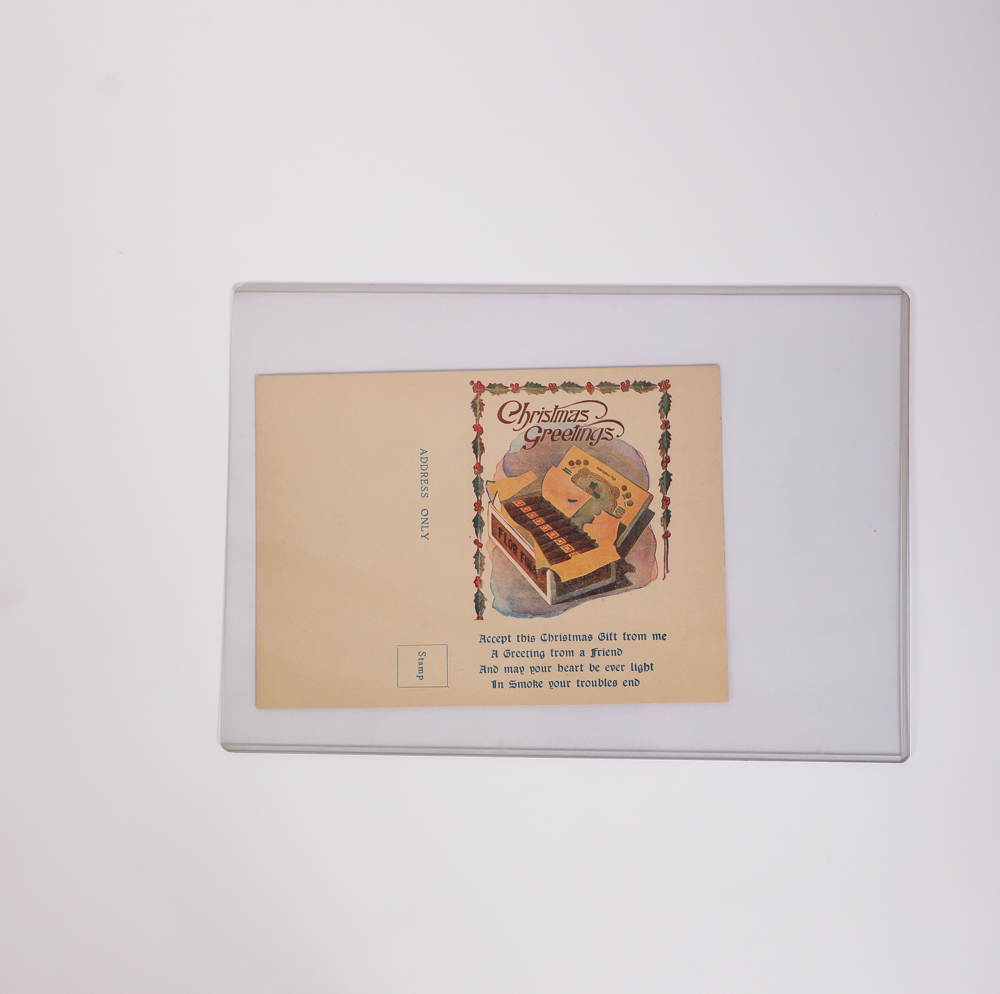 Antique Christmas Greeting Cards & Cigar Label
