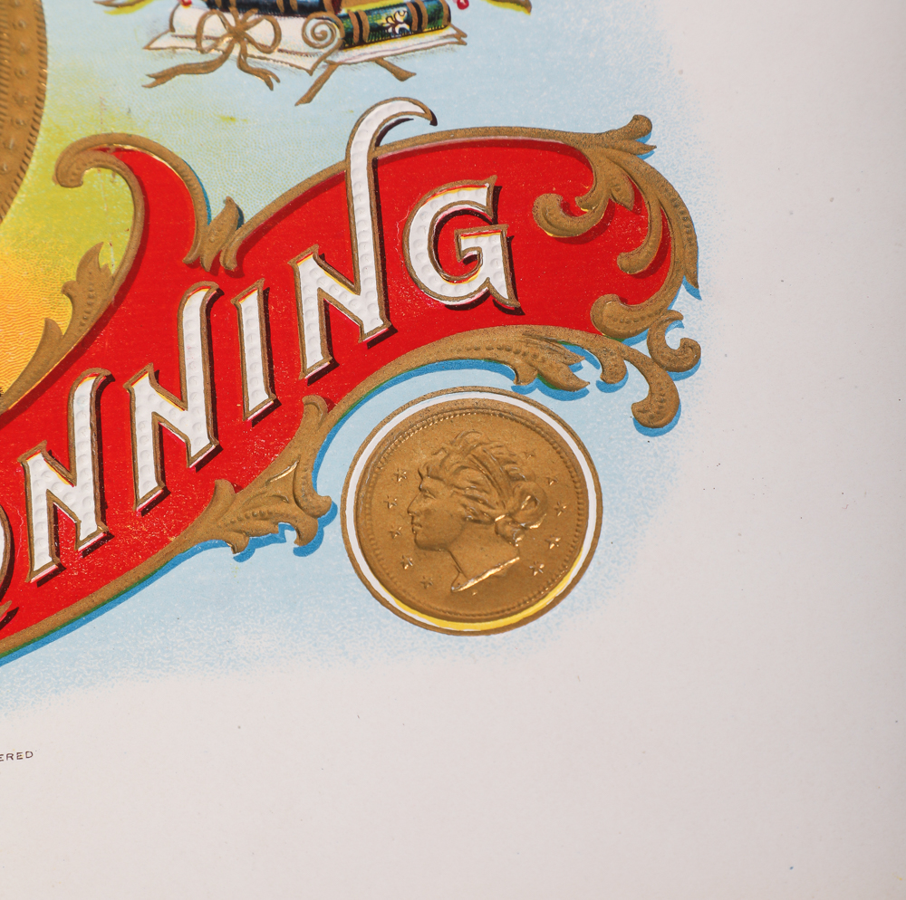 Antique Christmas Greeting Cards & Cigar Label