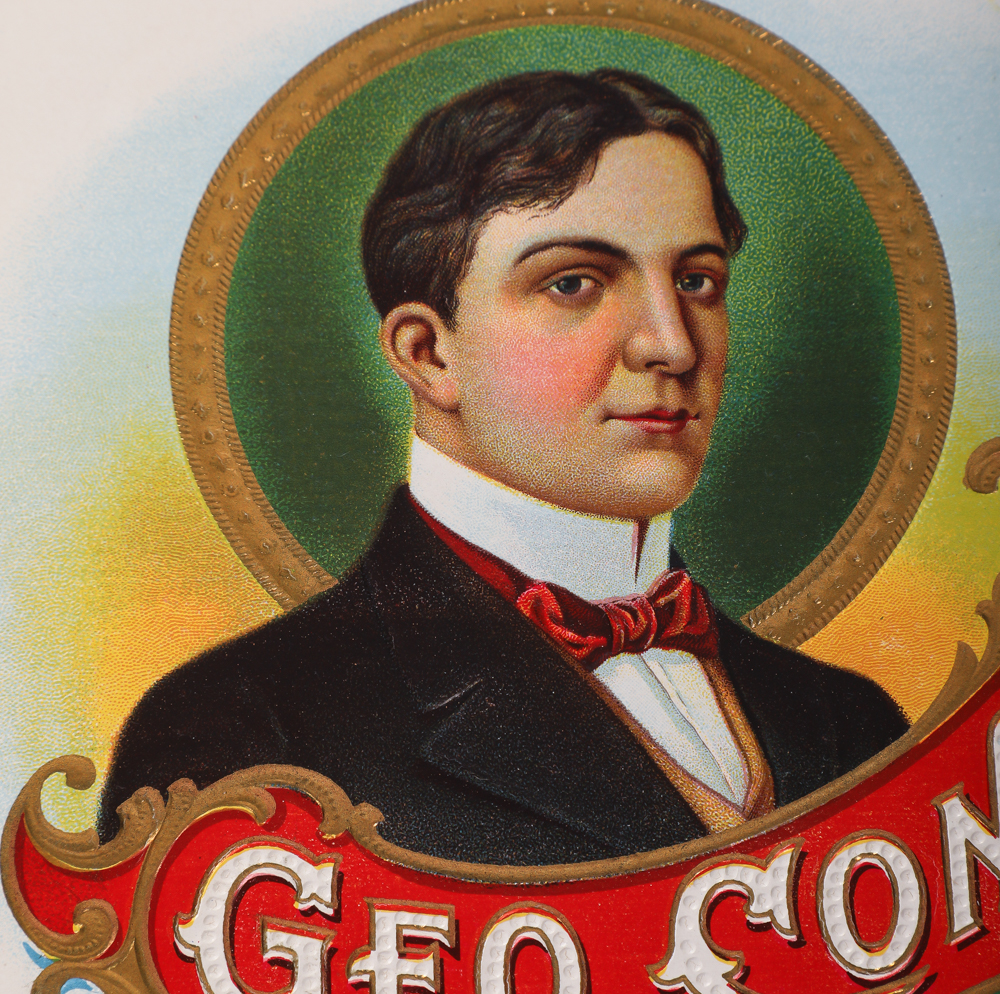 Antique Christmas Greeting Cards & Cigar Label