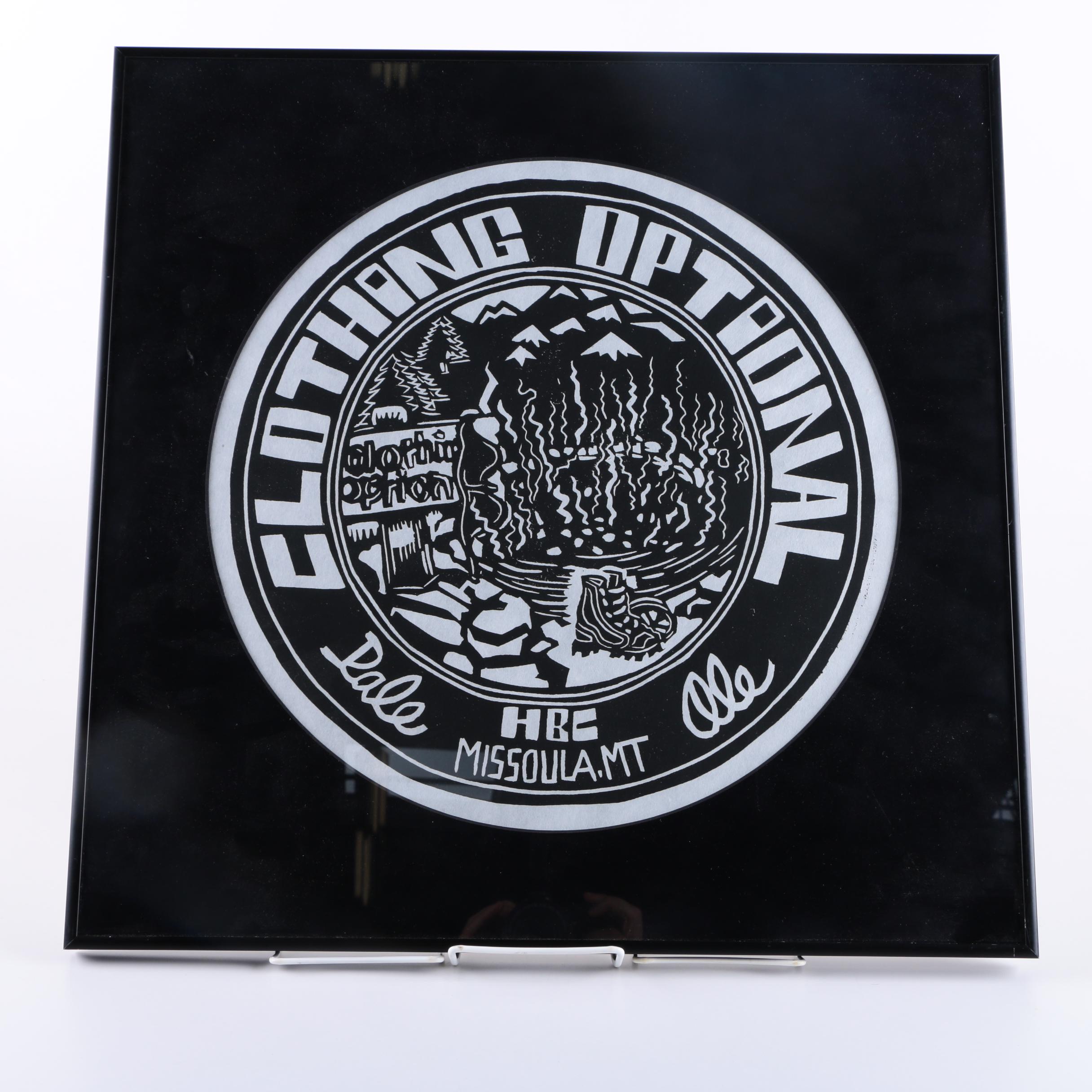 Serigraph Logo for Clothing Optional Pale Ale by Draught Works of Missoula, Montana