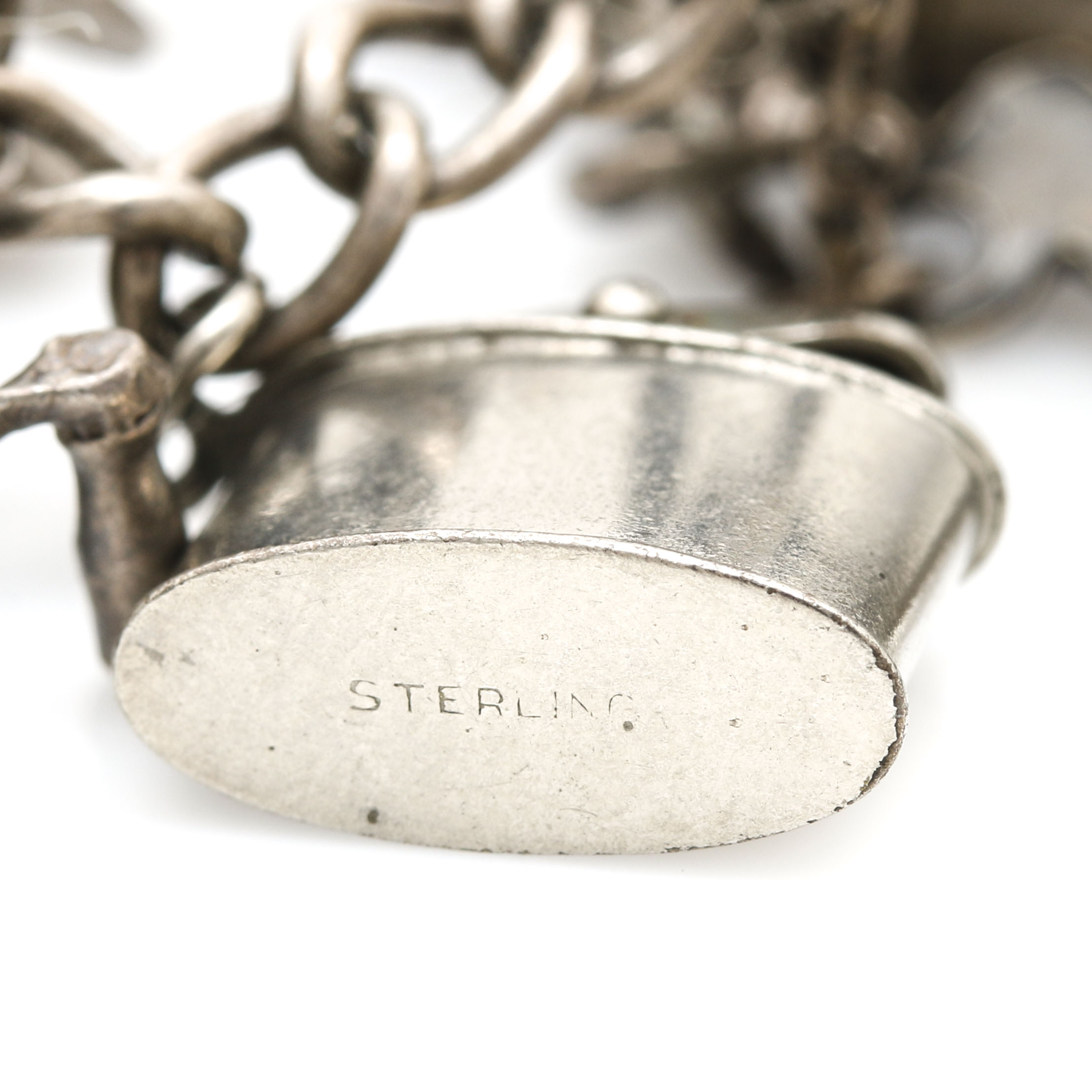 Vintage Sterling Silver Charm Bracelet