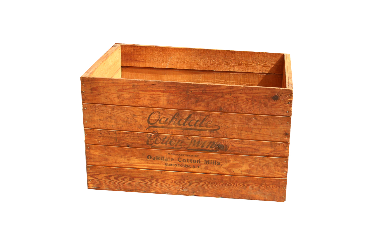 Antique Oakdale Cotton Twine Crate